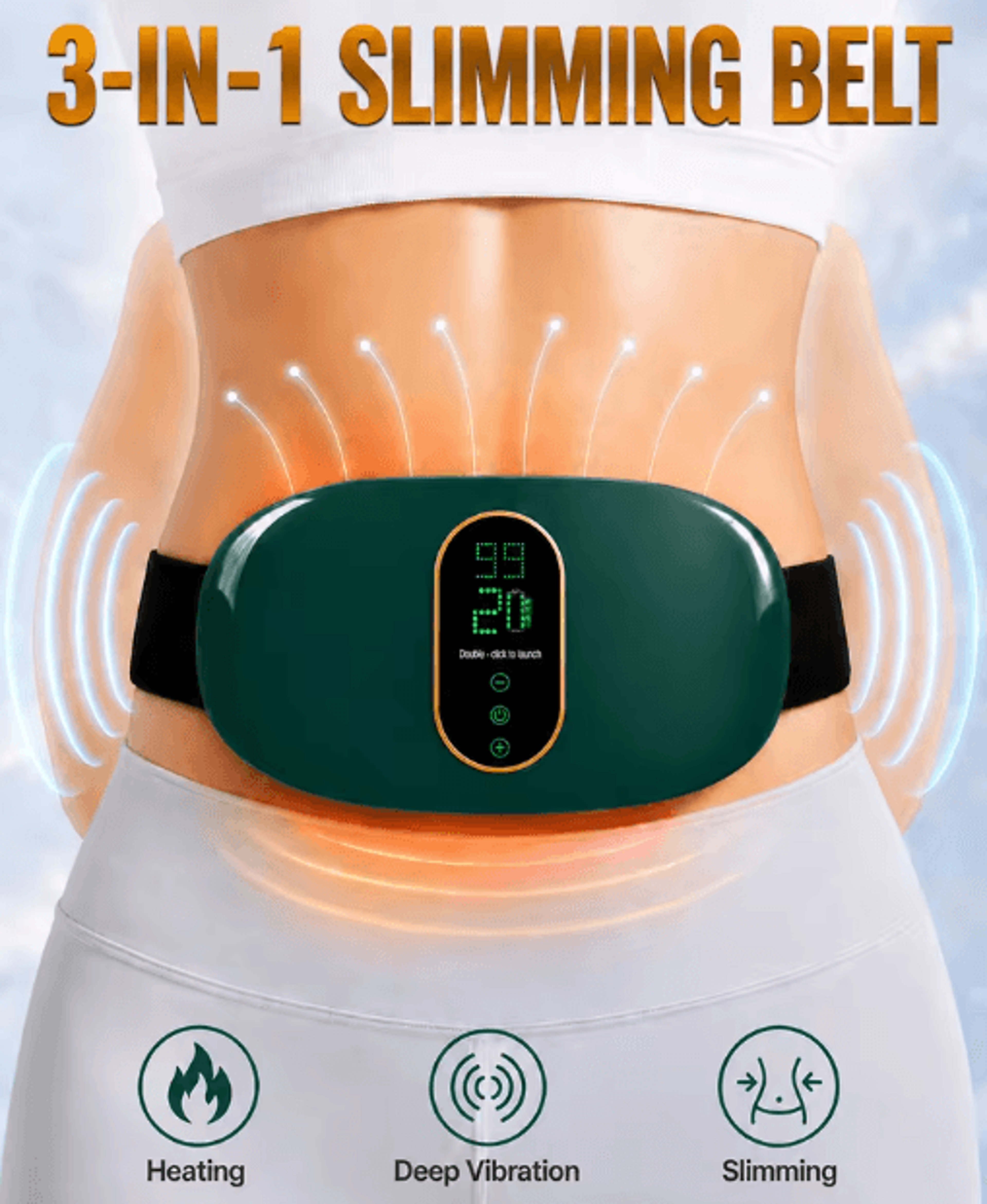 Electric Abdominal Massage Belt  Body Shaping  Belly Relaxation Massager 5