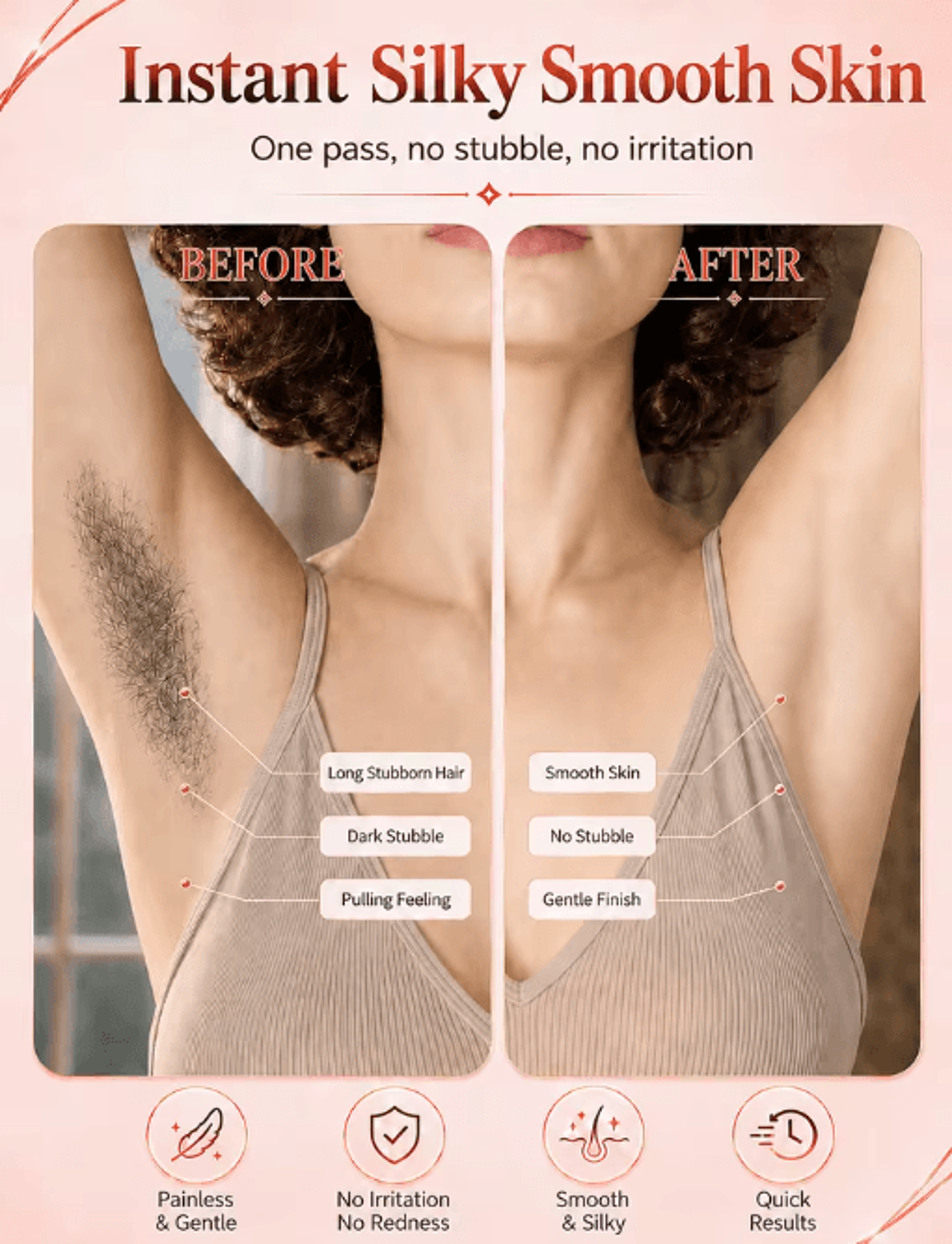 Rechargeable Bikini Trimmer For Women  DoubleHead Body Groomer 8