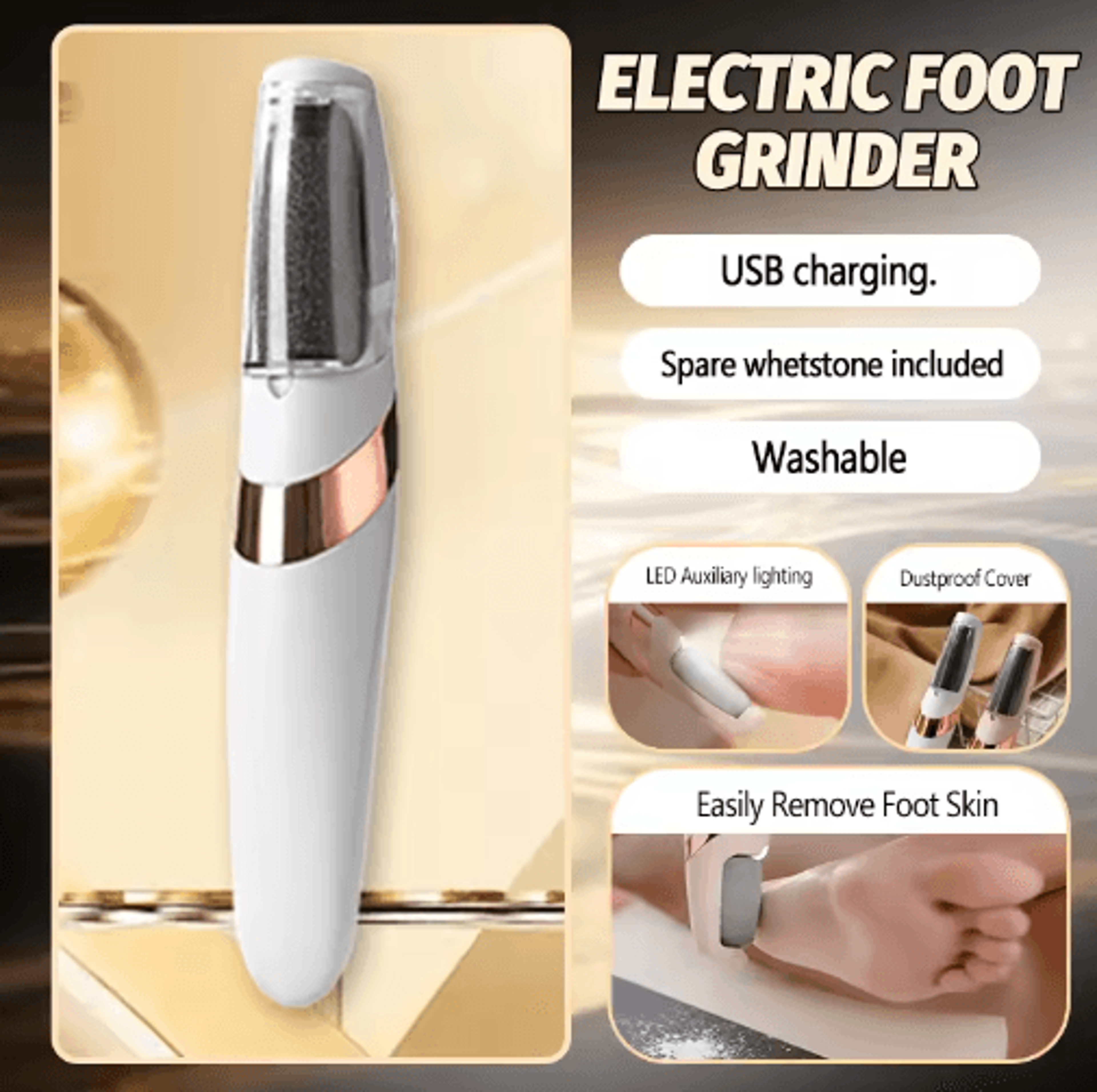 Automatic Electric Foot File  Callus Remover  Foot Scrubber 1