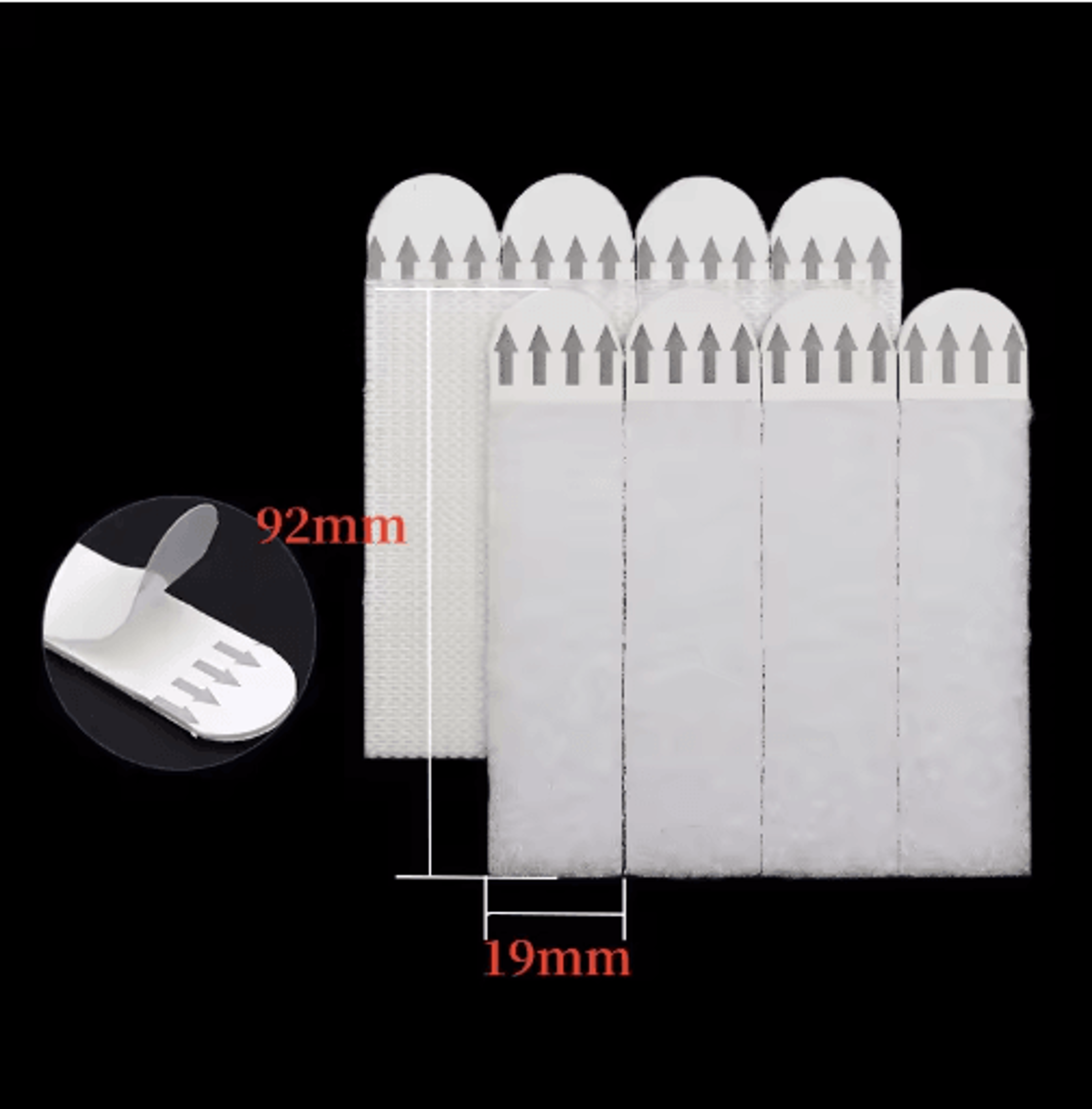 12 Pairs Picture Hanging Strips  Medium Adhesive Frame Mounting Tapes 2