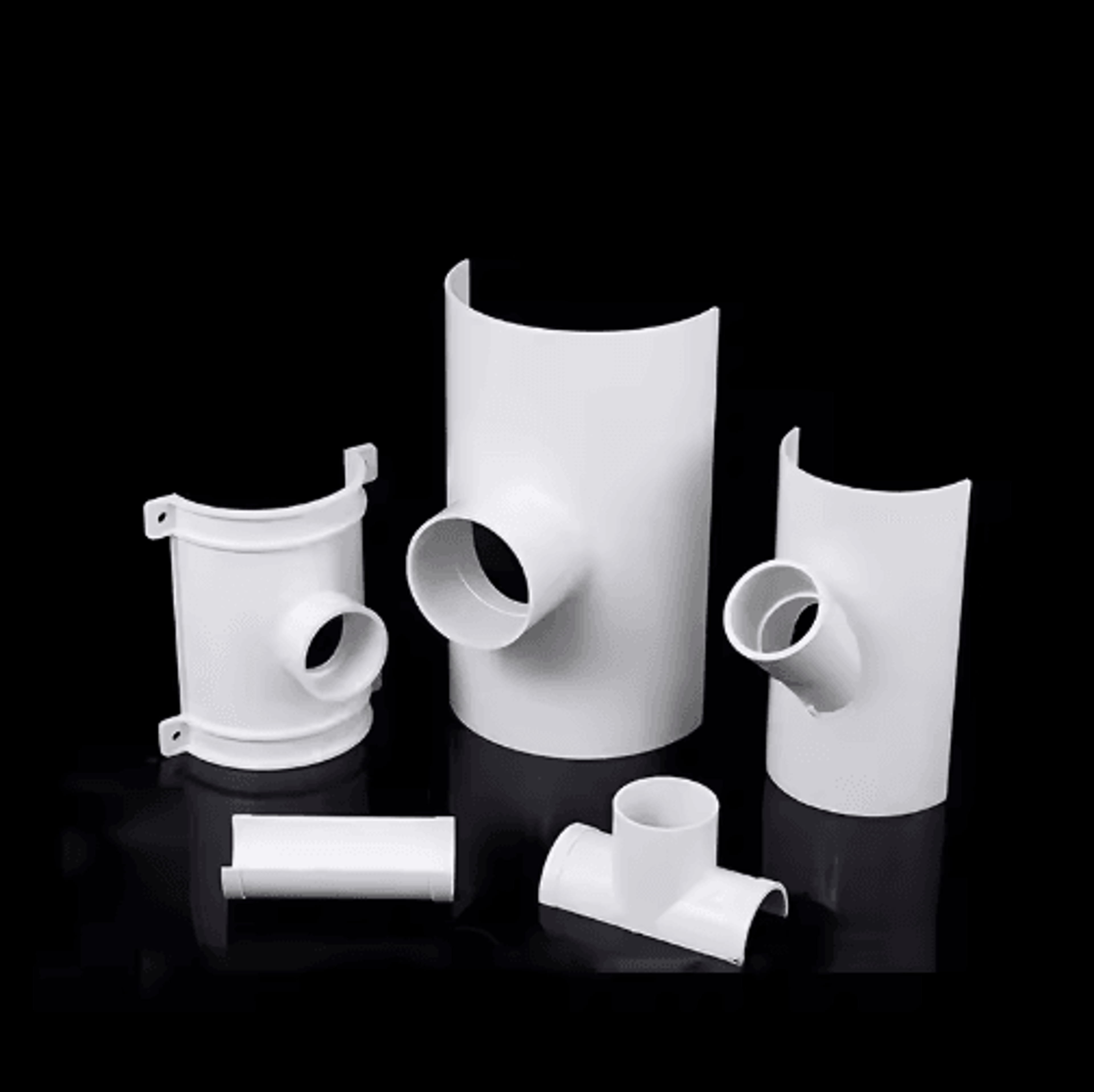 PVC Open Tee Pipe Connector  Drain Pipe Repair Patch  Adapter 18
