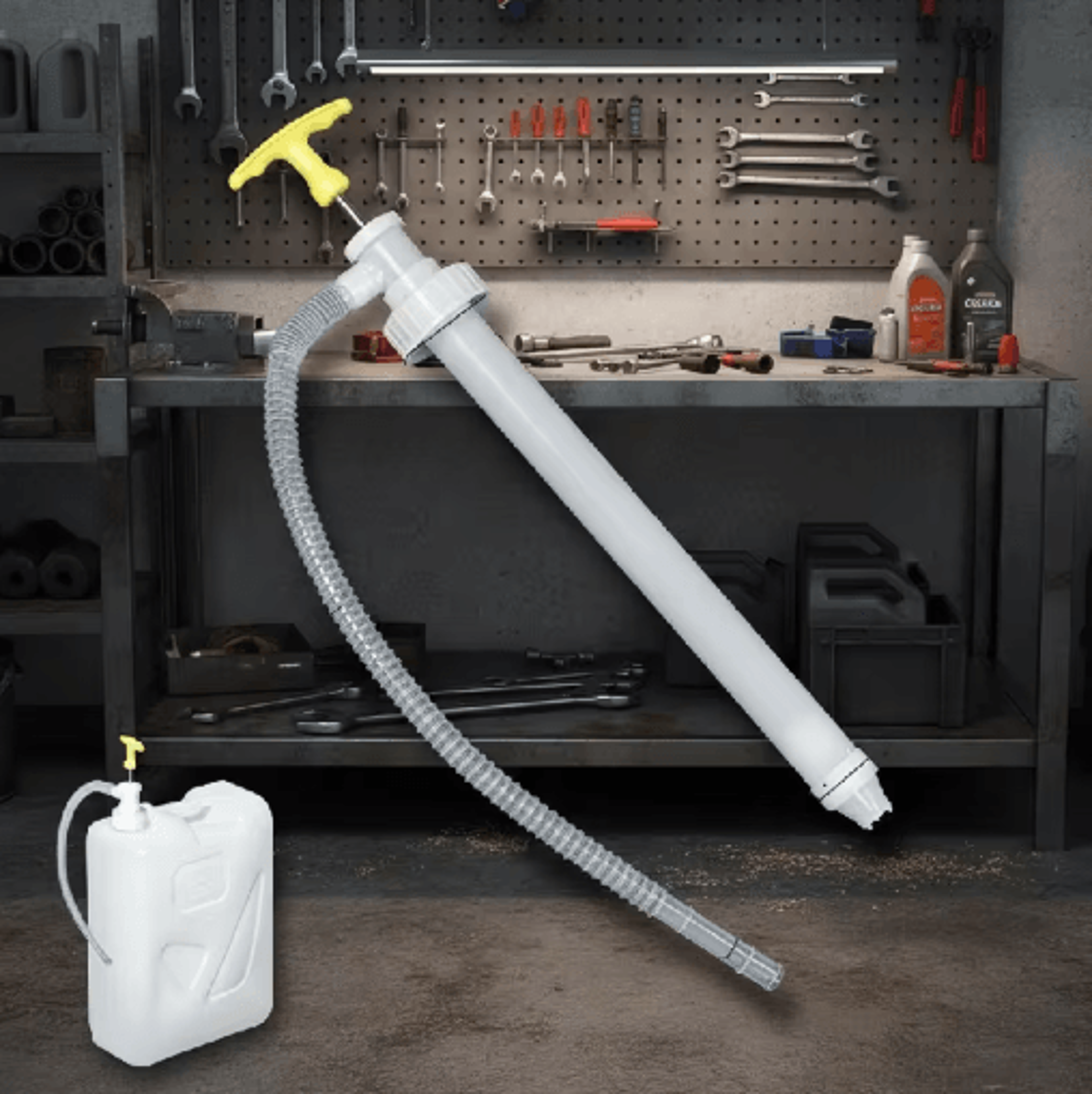 manual liquid transfer pump – hand-press oil drum pump head