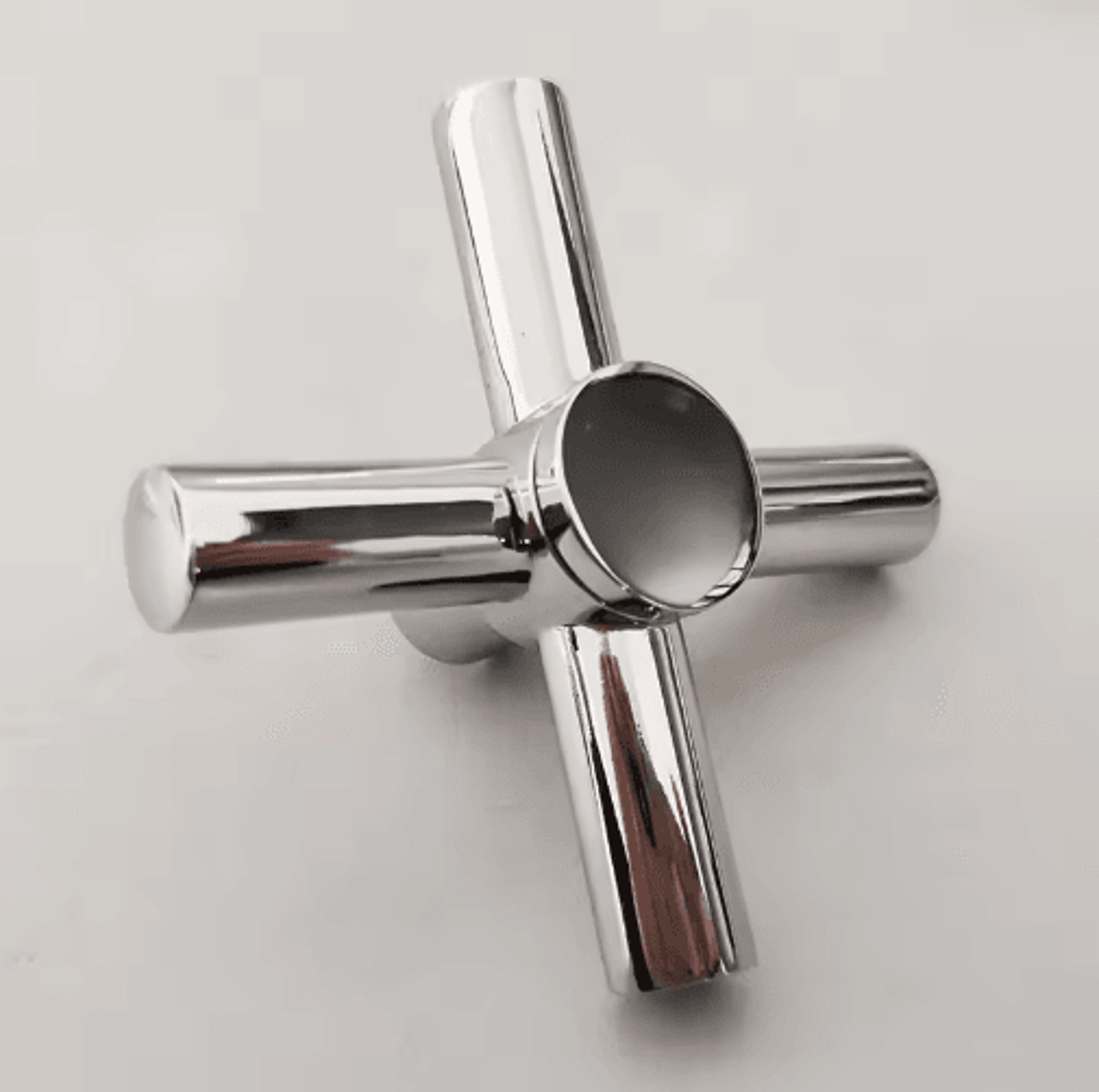 Zinc Alloy Cross Faucet Handle  Hot  Cold Tap Replacement Knob 3