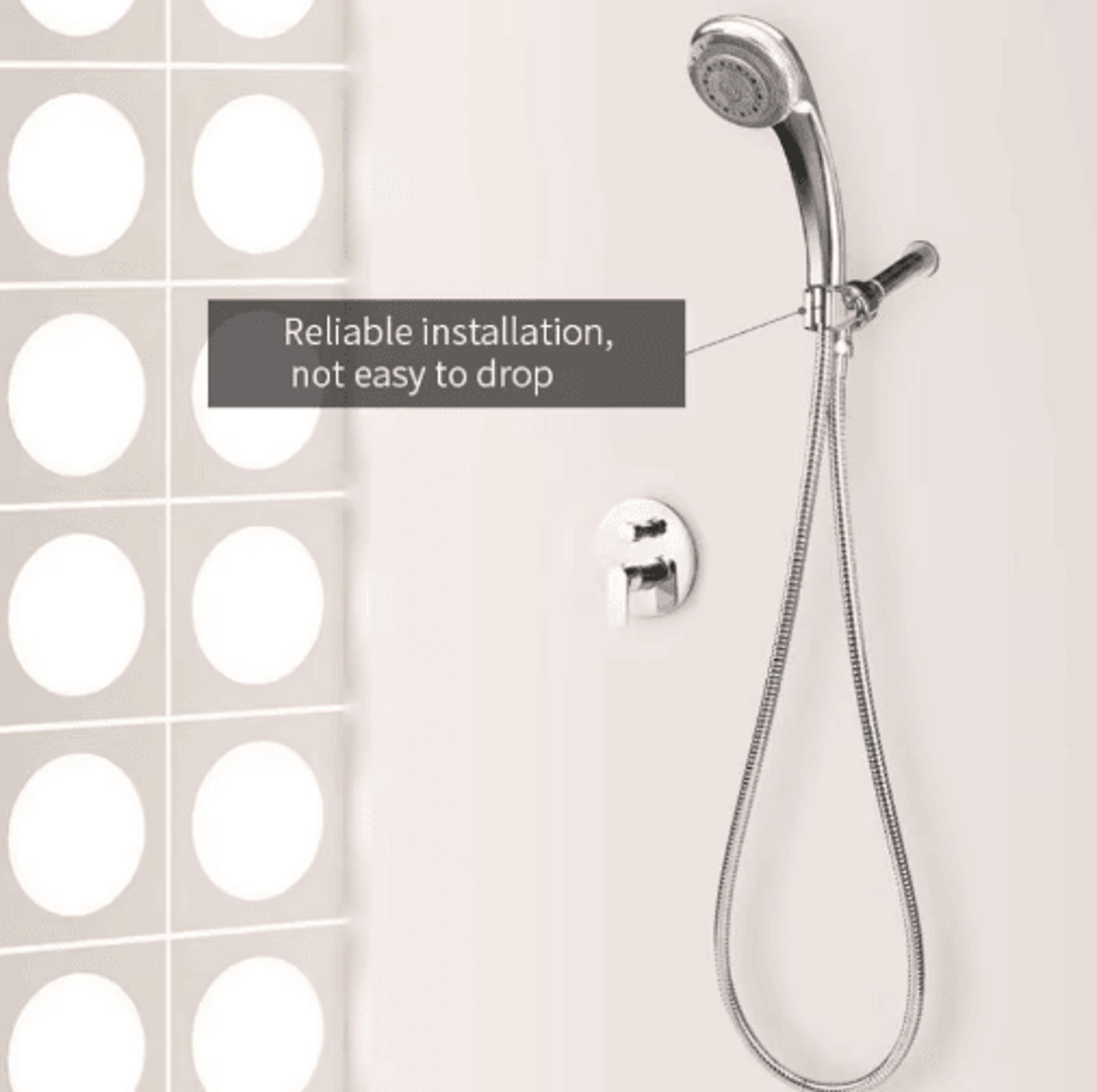 G12 ThreeWay Handheld Shower Holder  Adjustable Swivel Diverter Bracket 5