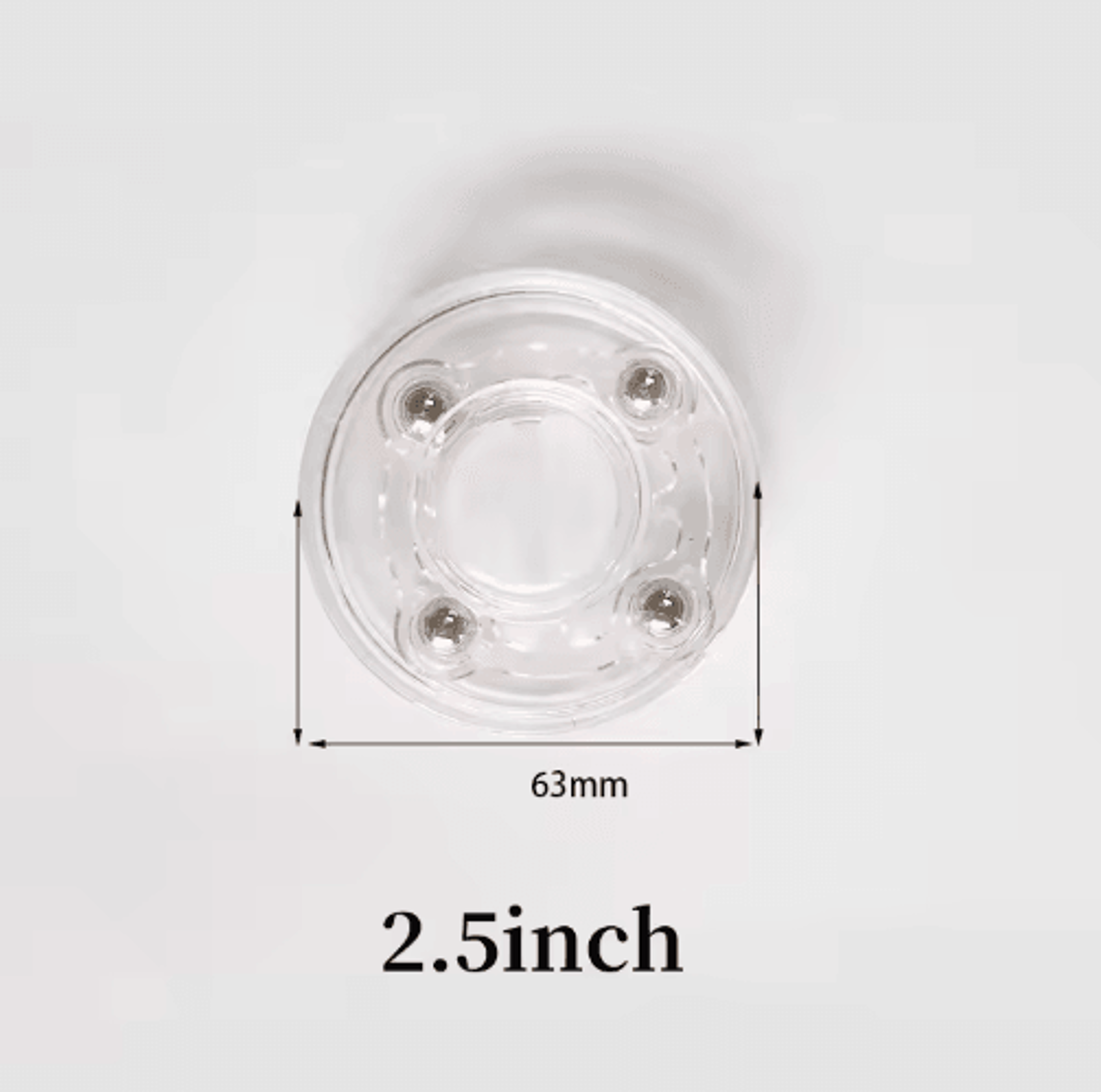 360 Acrylic Rotating Display Stand  Transparent Round Swivel Base 4
