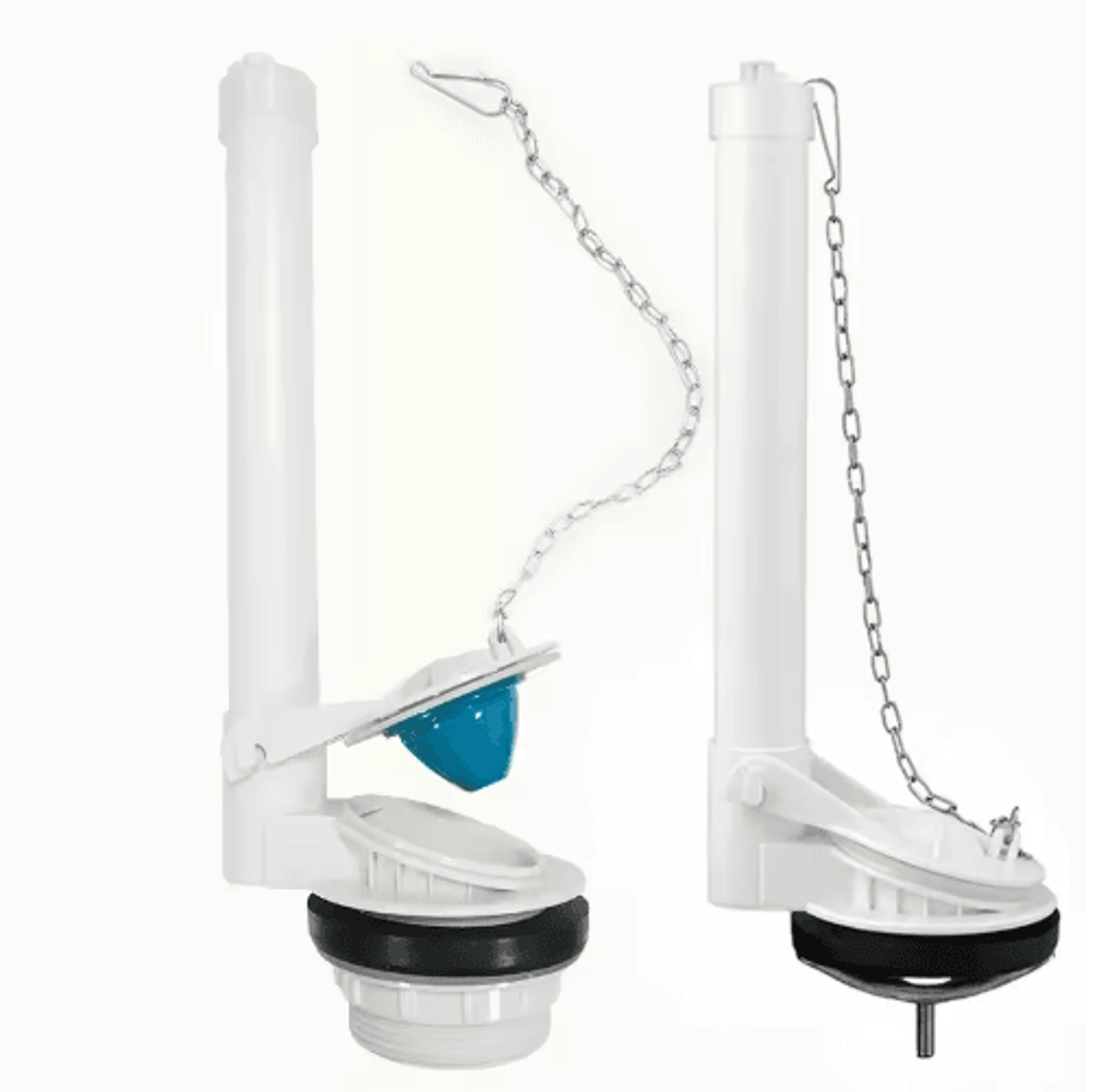 toilet flapper valve with chain – flush tank seal replacement