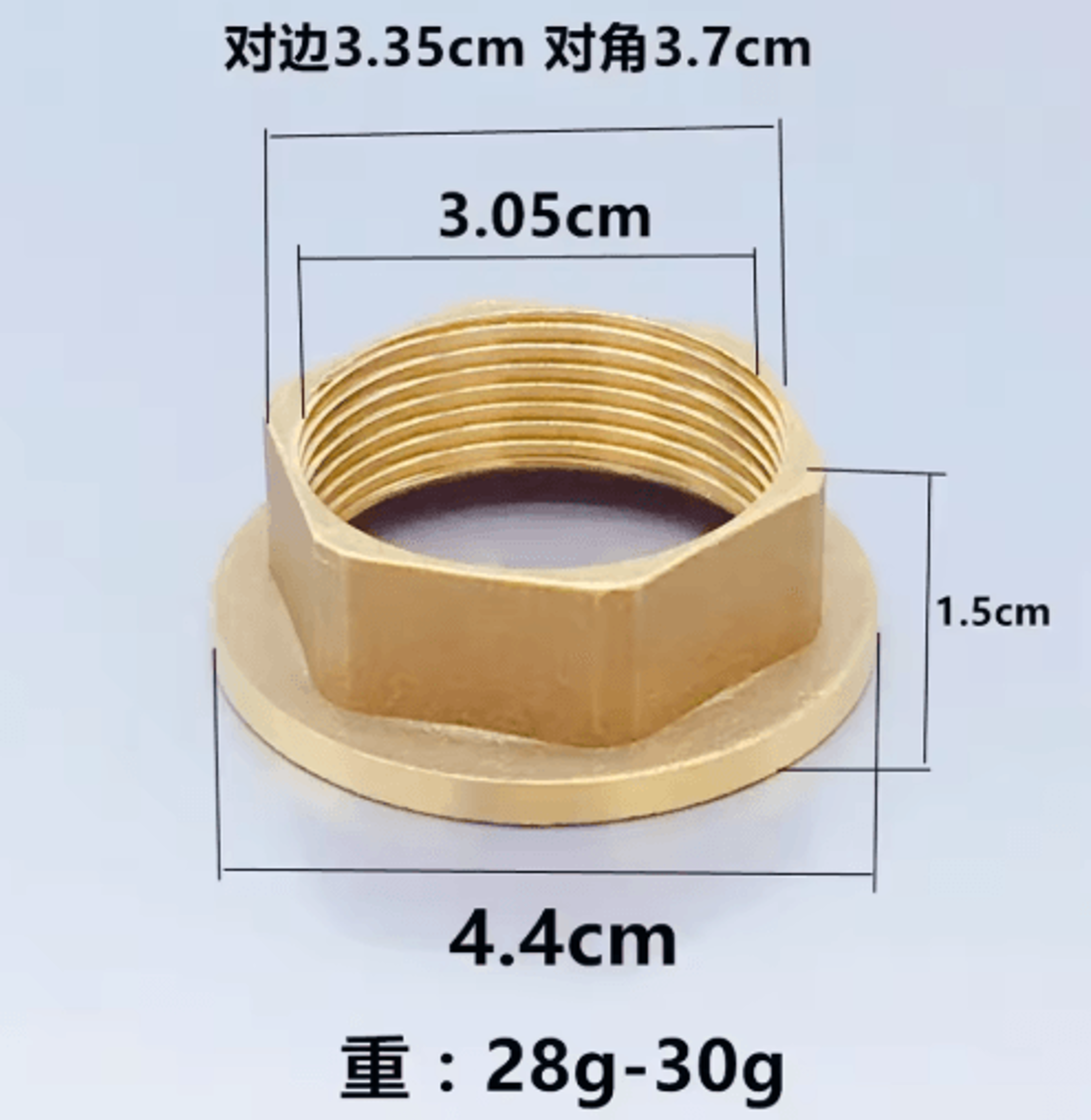 Copper Faucet Mounting Nut  Sink Tap Base Fixing Connector 3