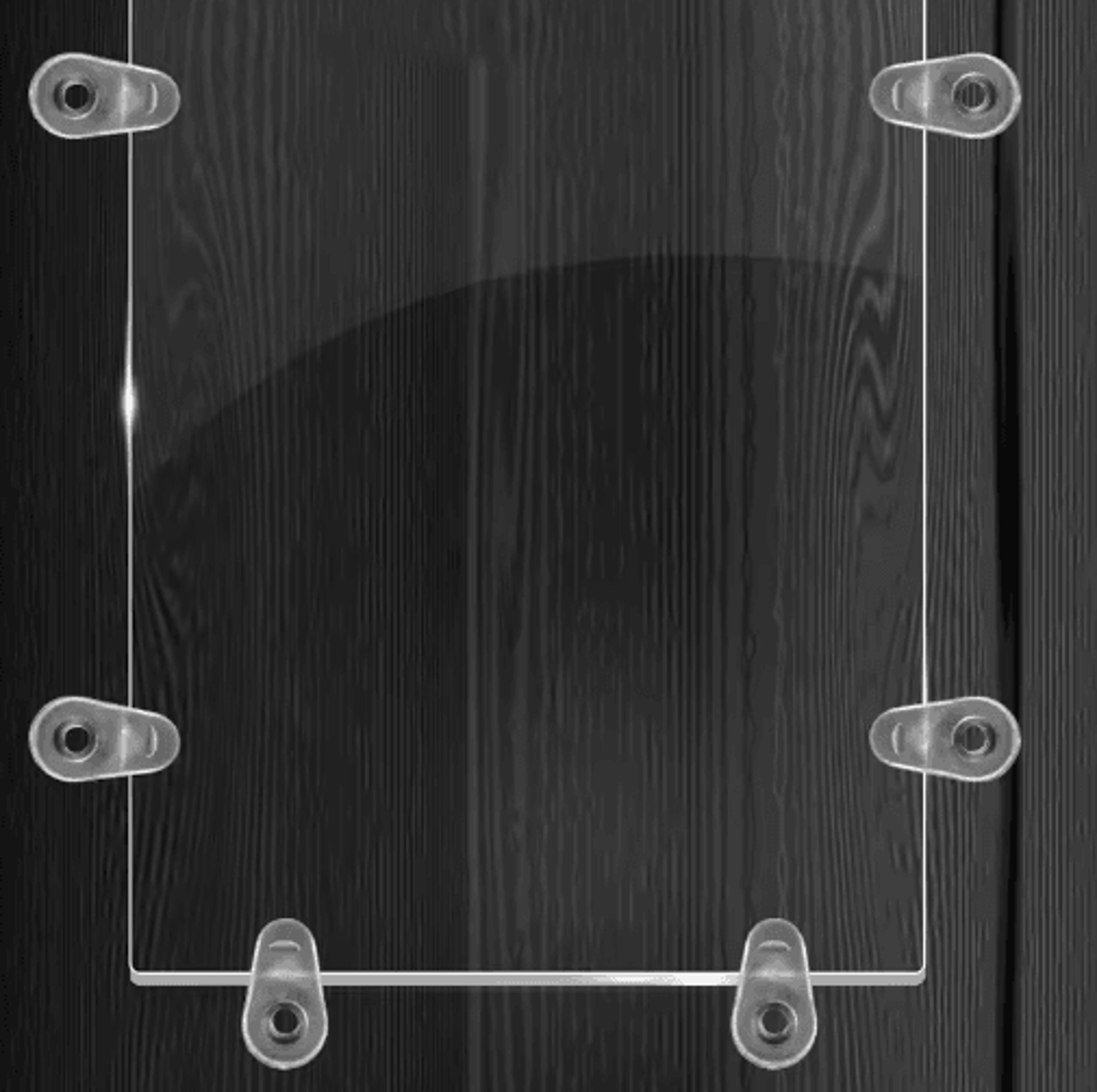 10PCS Transparent Glass Retainer Clips  Mirror  Cabinet Fixing Holders 4