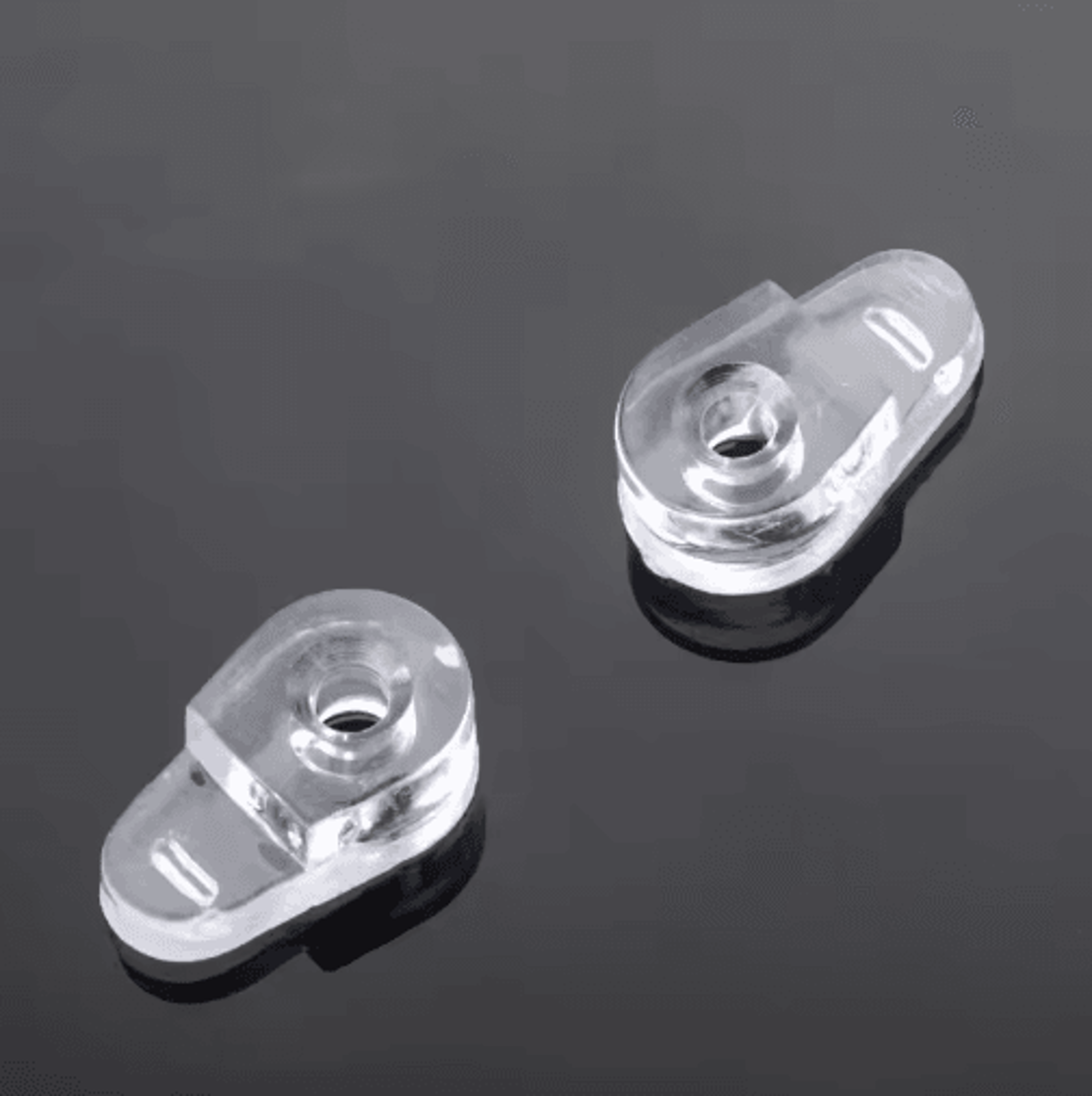10PCS Transparent Glass Retainer Clips  Mirror  Cabinet Fixing Holders 3