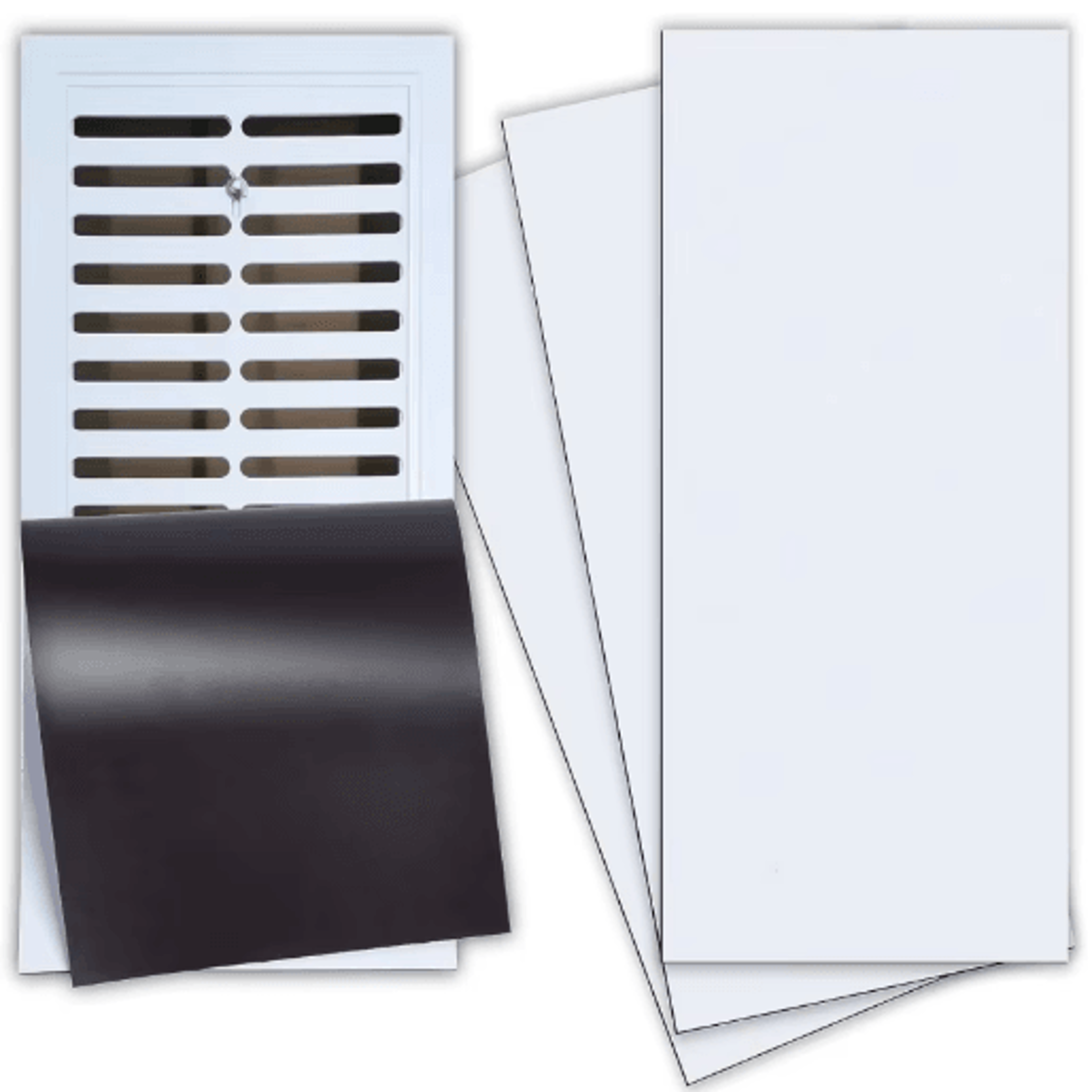 5.5by12 inch magnetic vent cover – flexible air register sheet