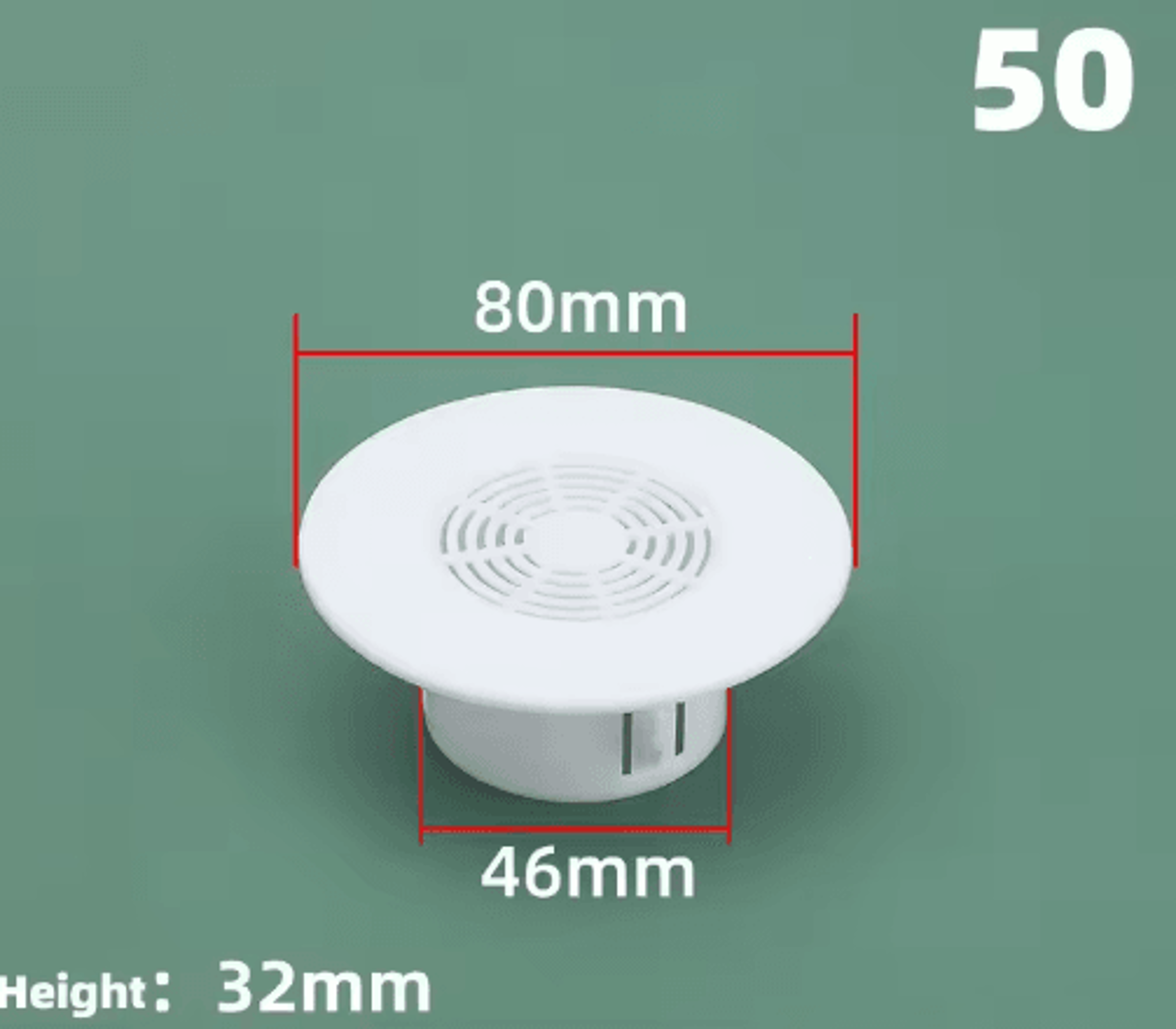 Decorative Air Vent Cover  Wall Duct Grille  Dust Plug 2