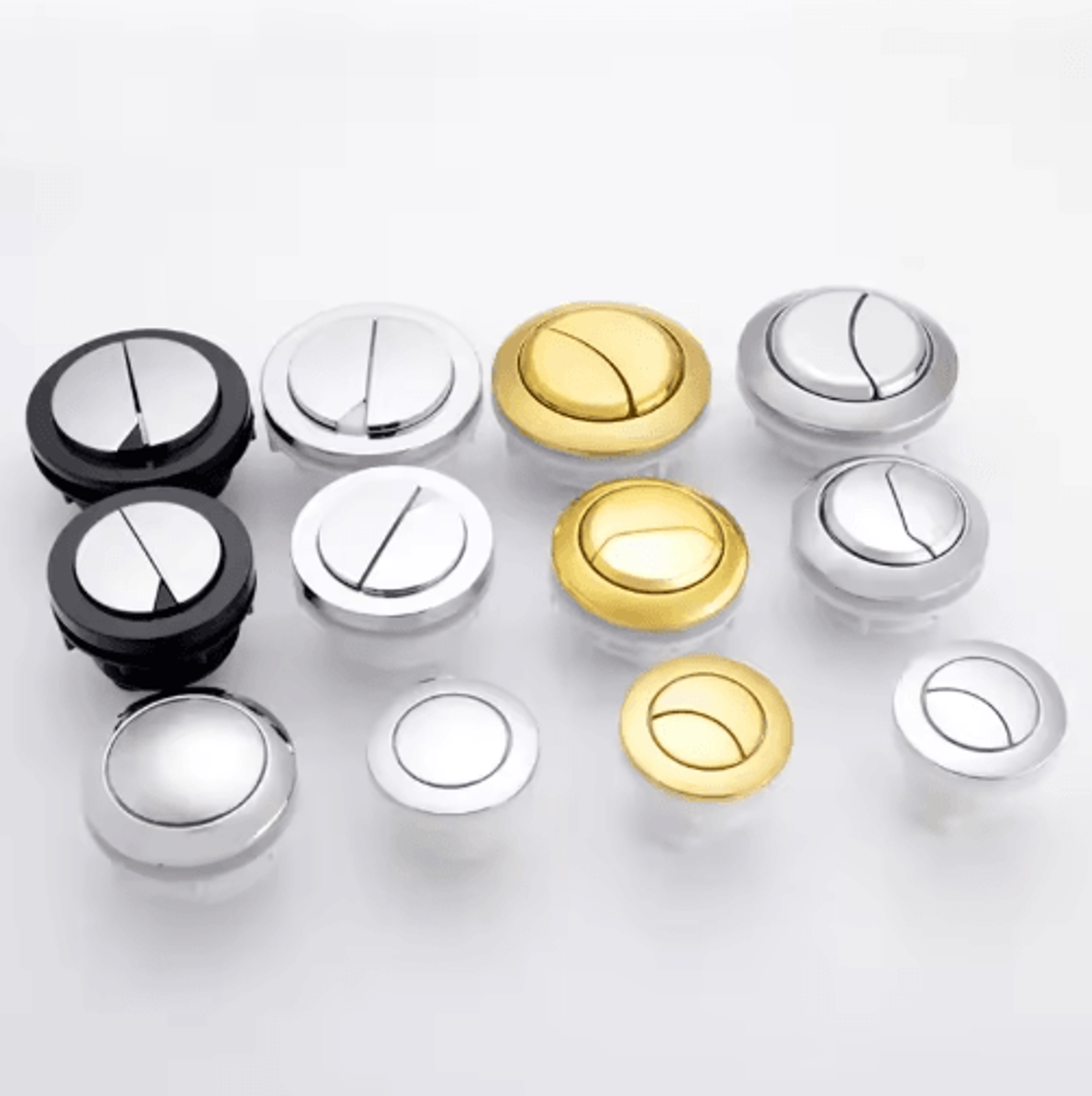 Dual Flush Toilet Tank Button  384858mm Round Push Switch 0