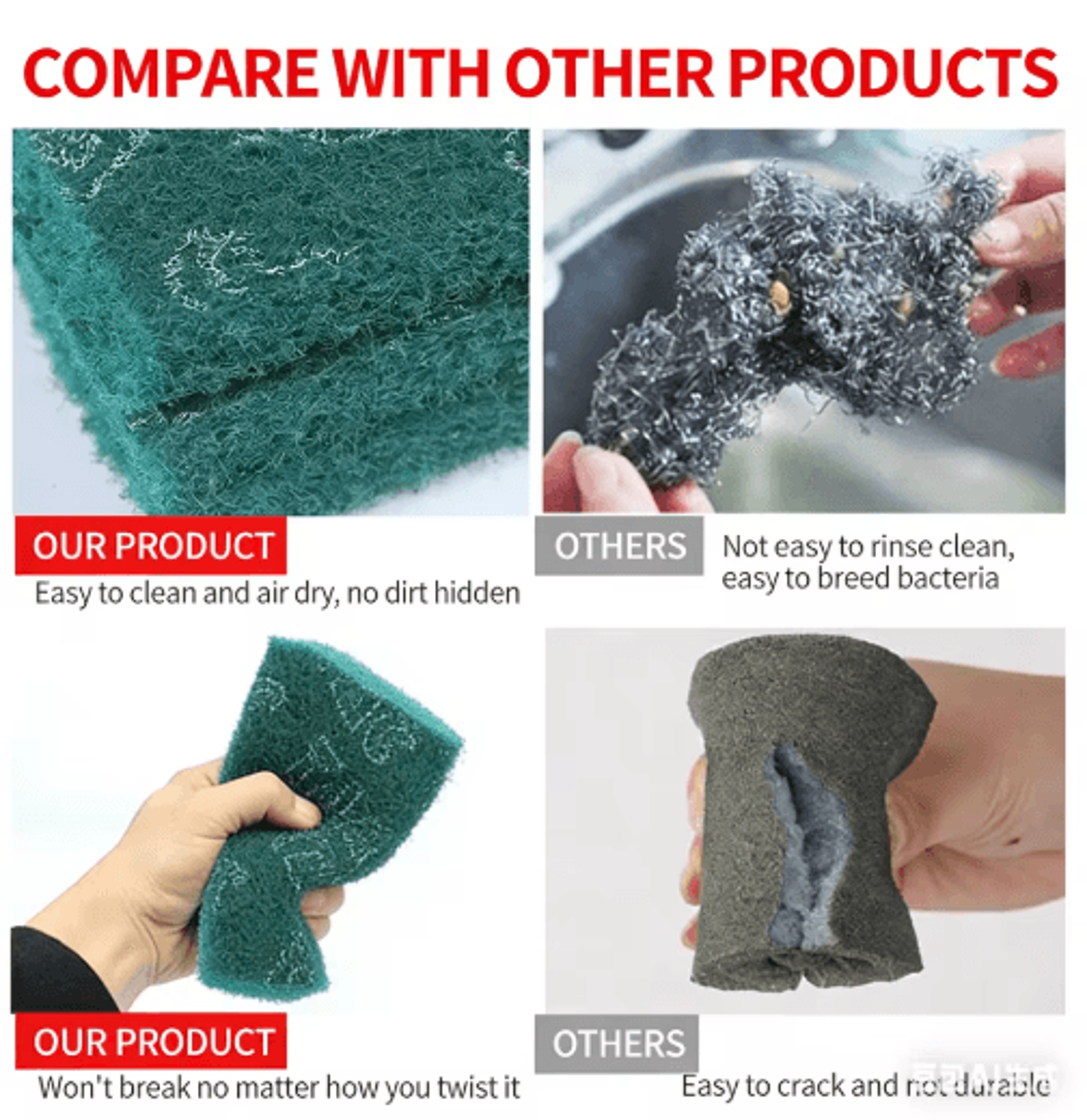 5M Brushed Stainless Steel Scouring Pad  Abrasive Rust Removal  Polishing Roll 7