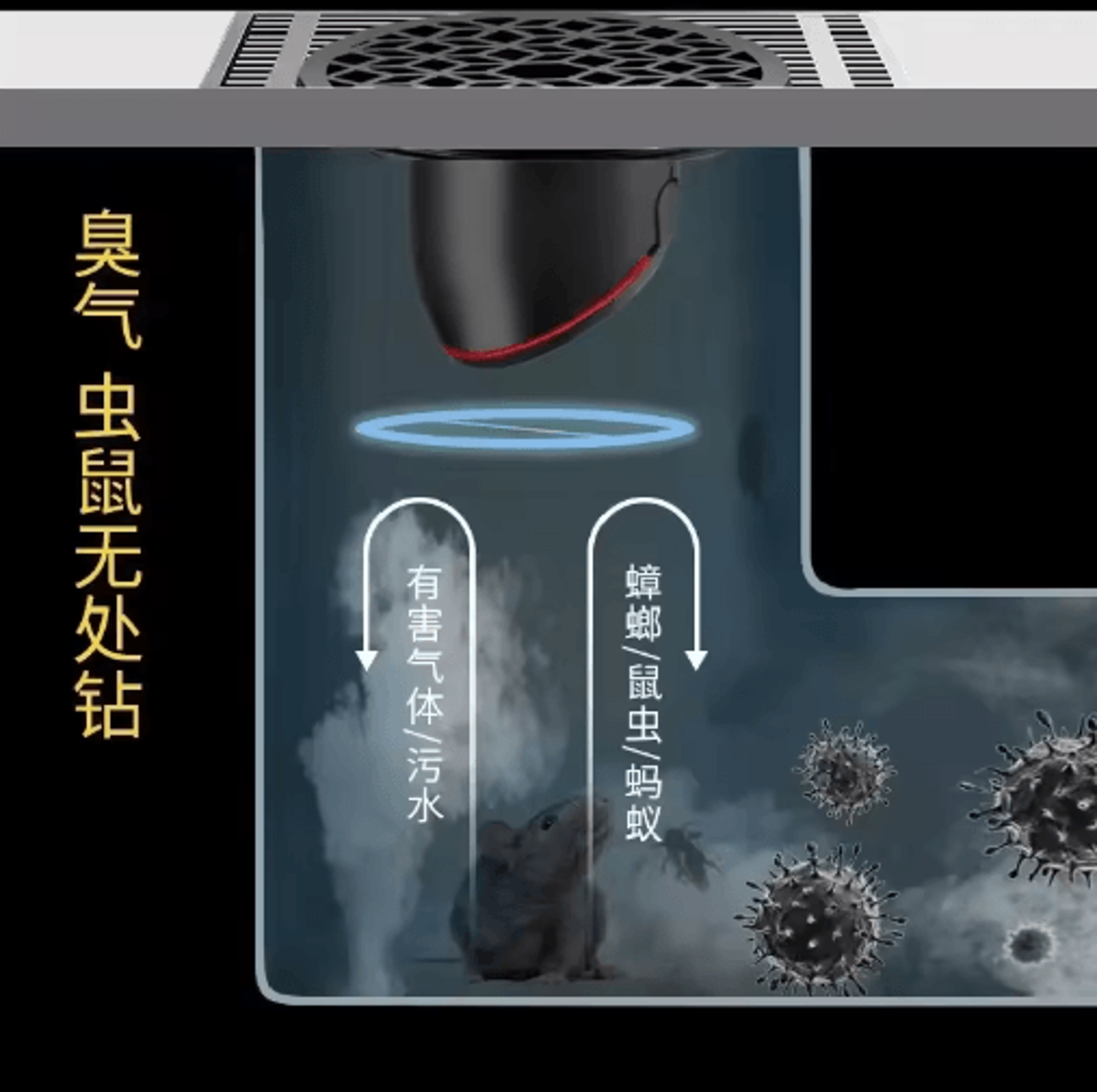 AntiOdor Floor Drain Core  InsectResistant Shower  Sewer Strainer 2
