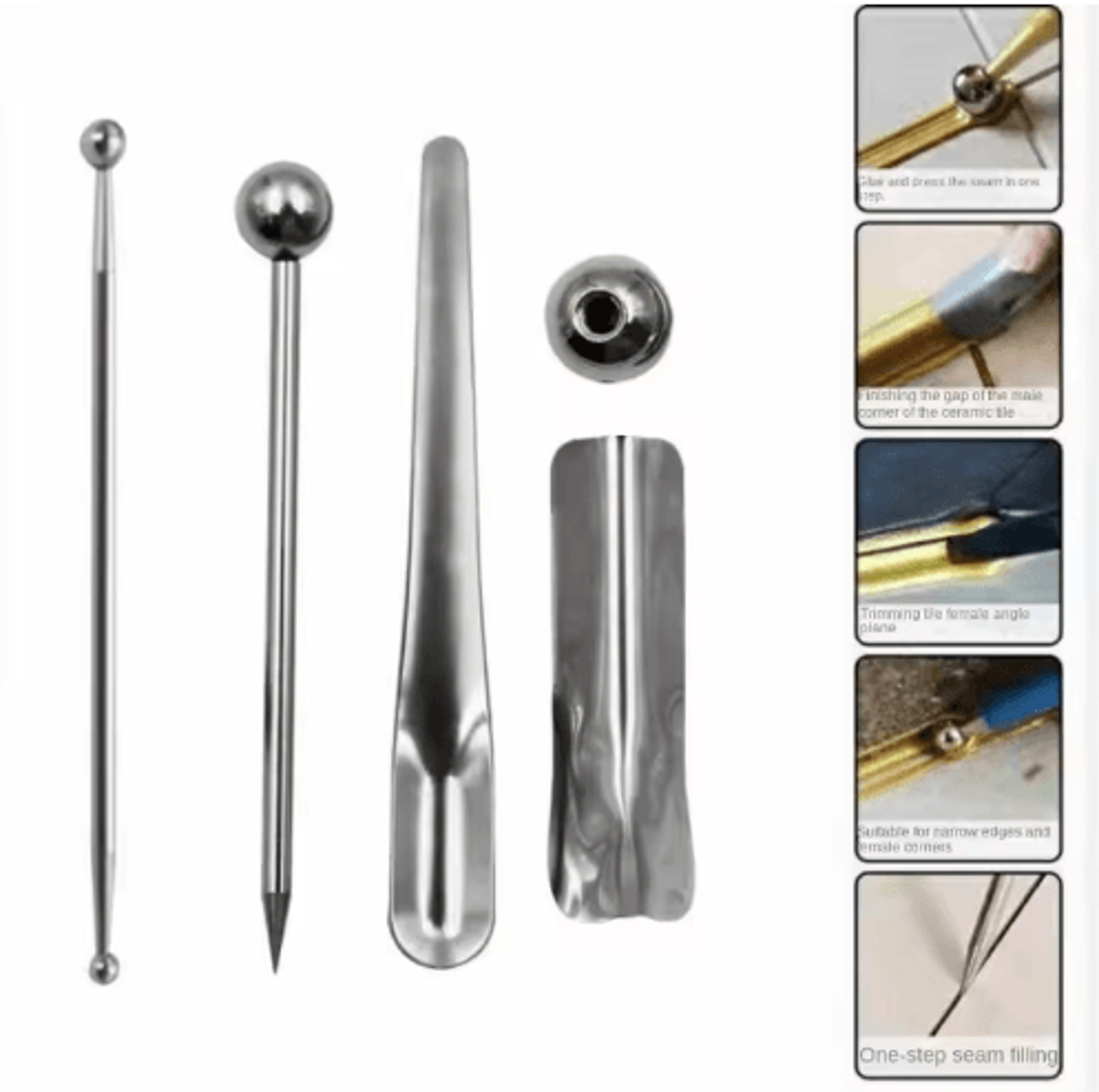 5-in-1 grout removal & repair tool set – tile gap scraper kit