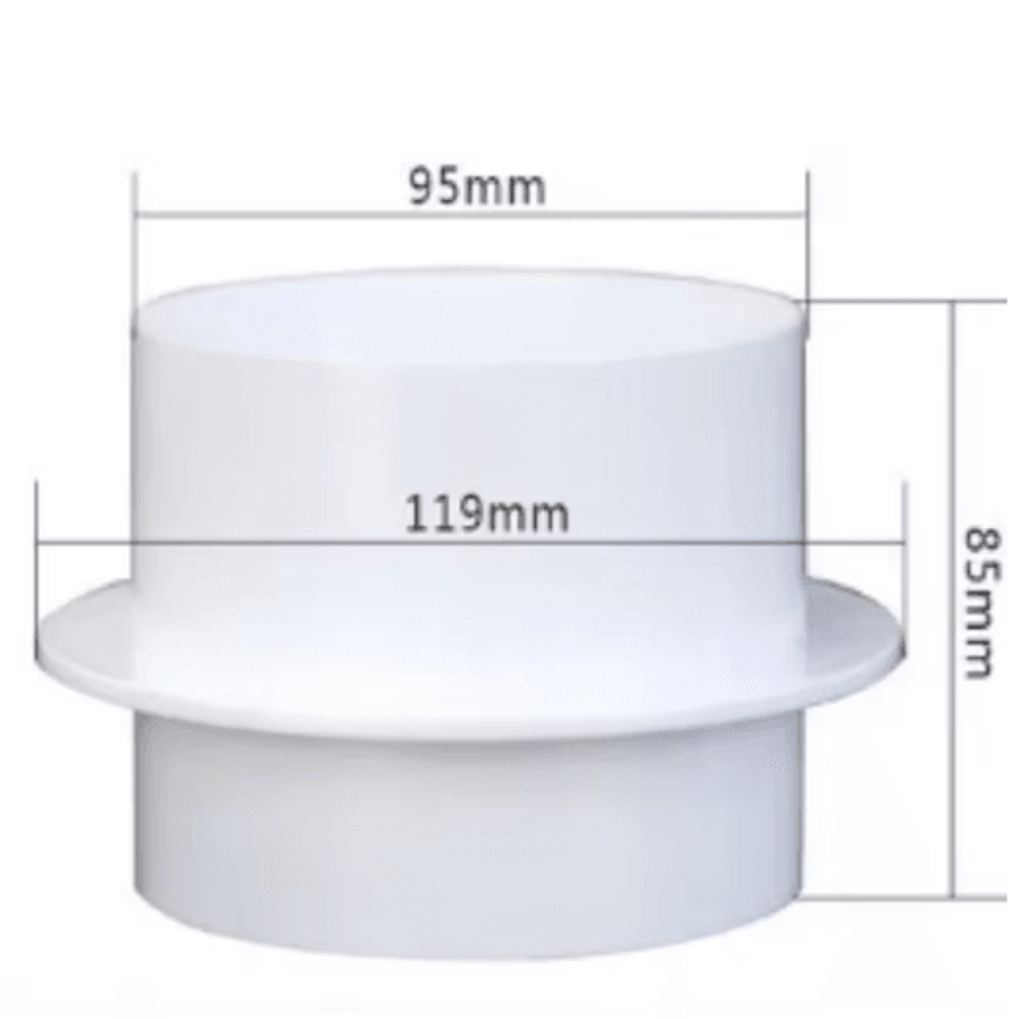 Round Air Duct Check Valve  Exhaust Fan Backdraft Ventilation Damper 5