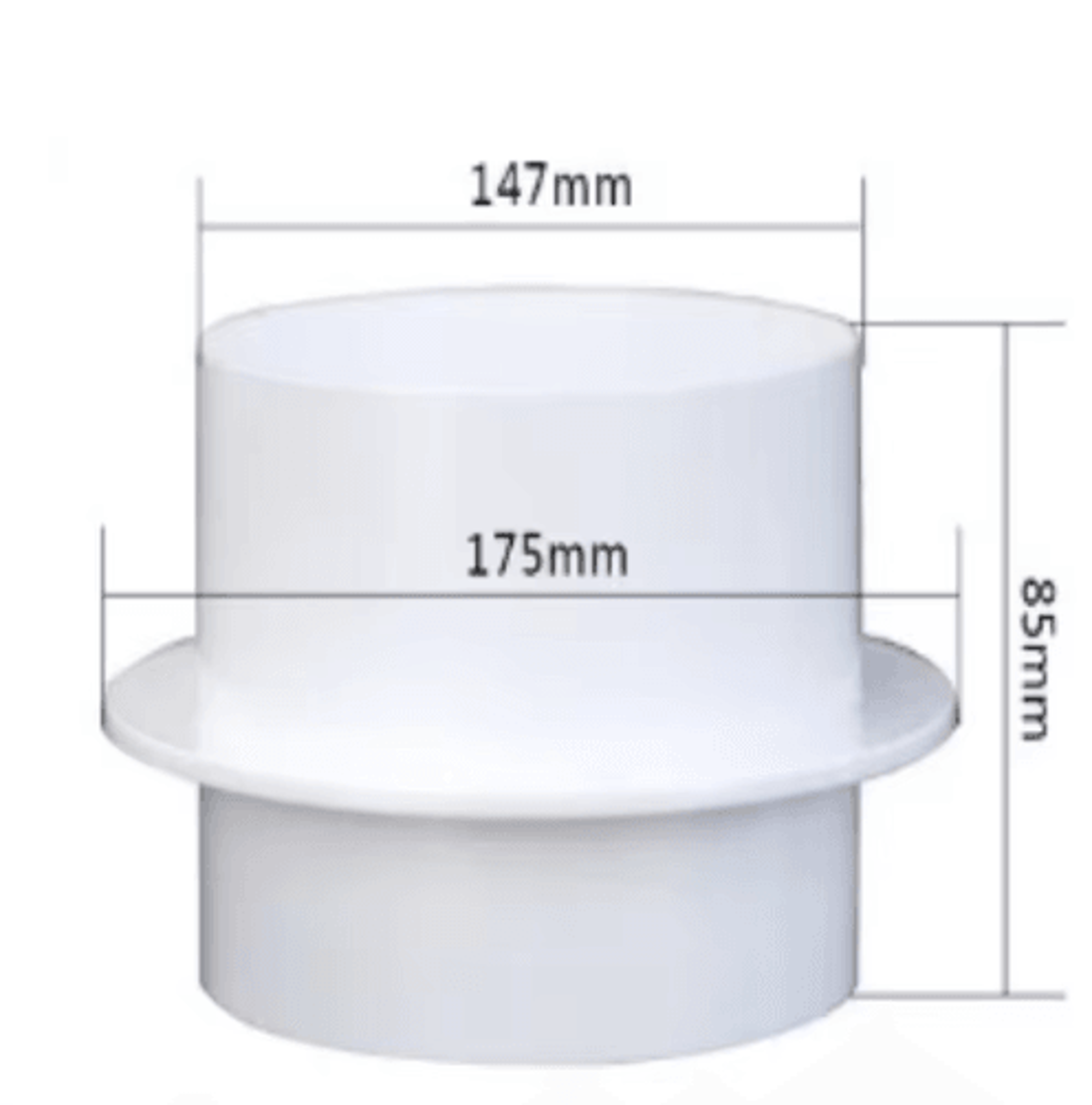 Round Air Duct Check Valve  Exhaust Fan Backdraft Ventilation Damper 4