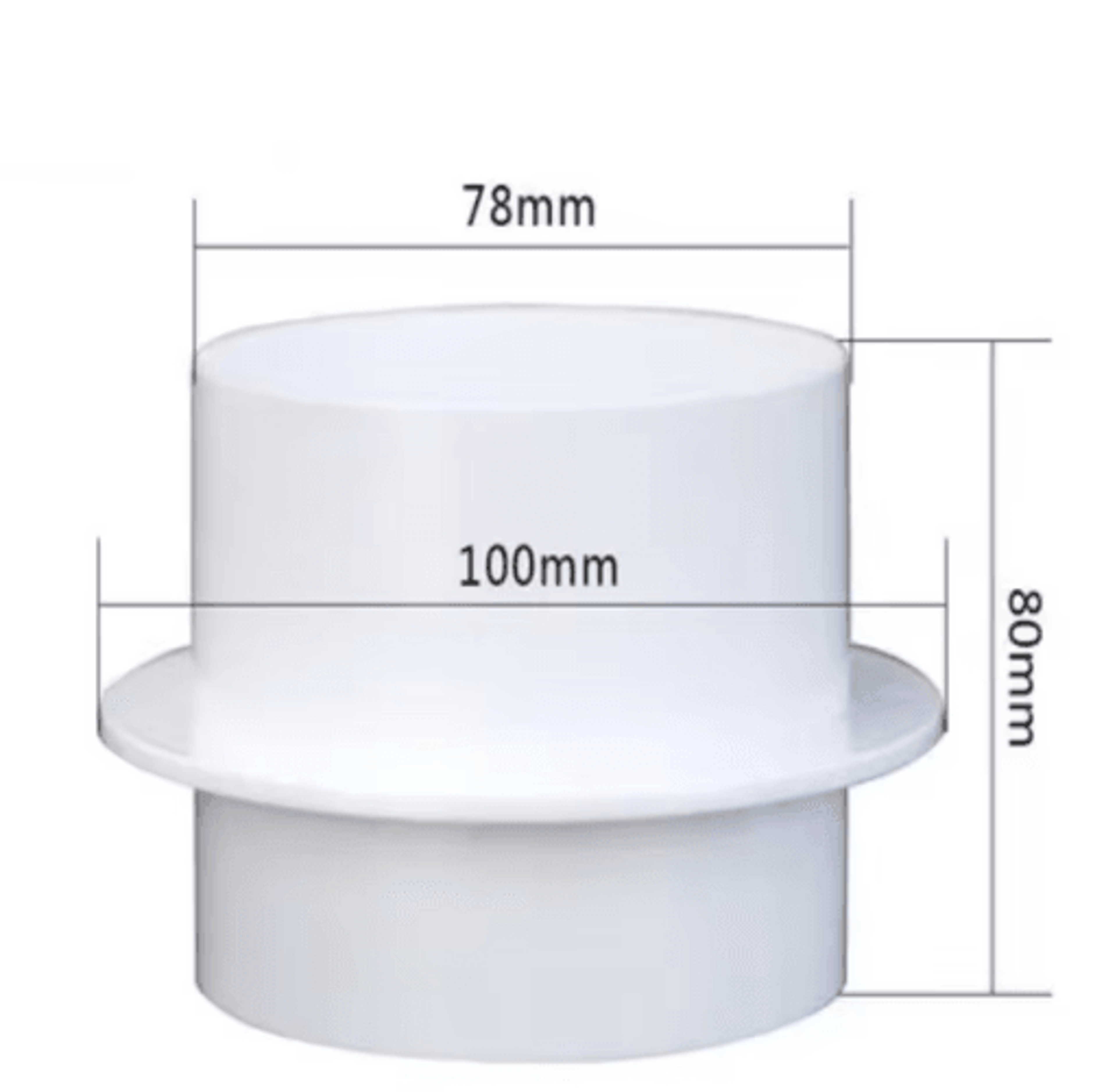 Round Air Duct Check Valve  Exhaust Fan Backdraft Ventilation Damper 3