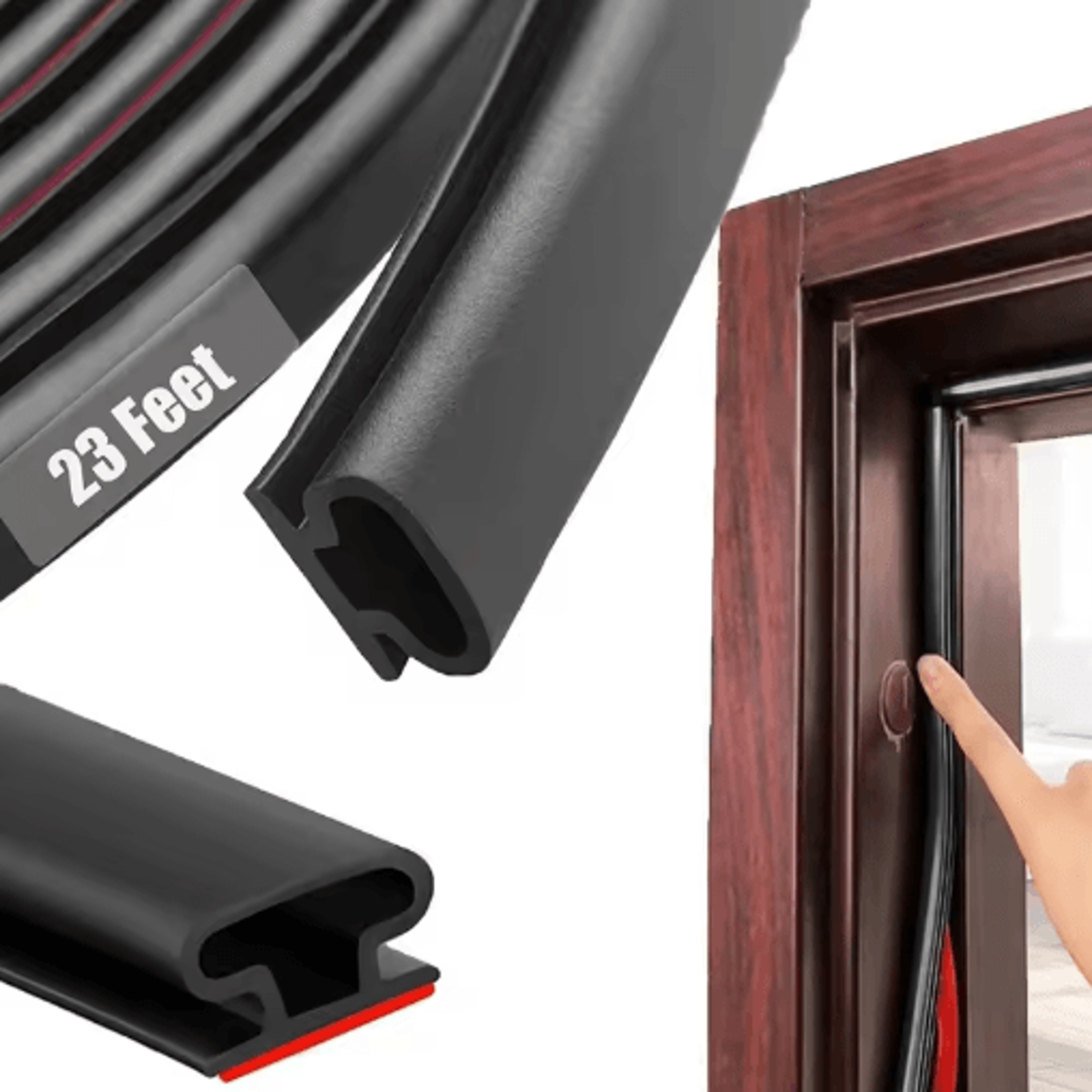 self-adhesive tpe door sealing strip – weatherproof window & door seal