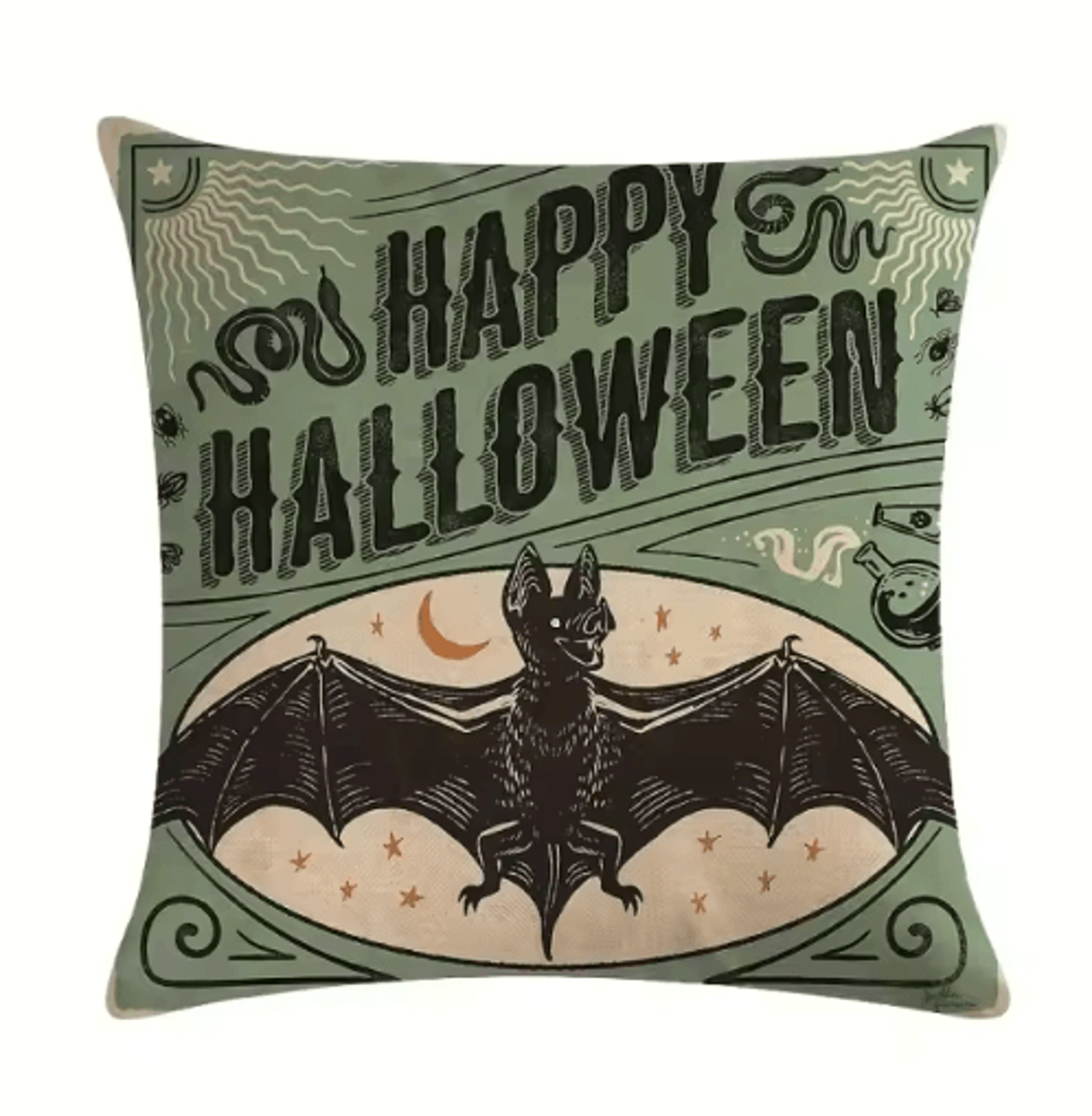 4PCS Halloween Pillow Covers  Pumpkin Cat  Ghost Cushion Decor 3