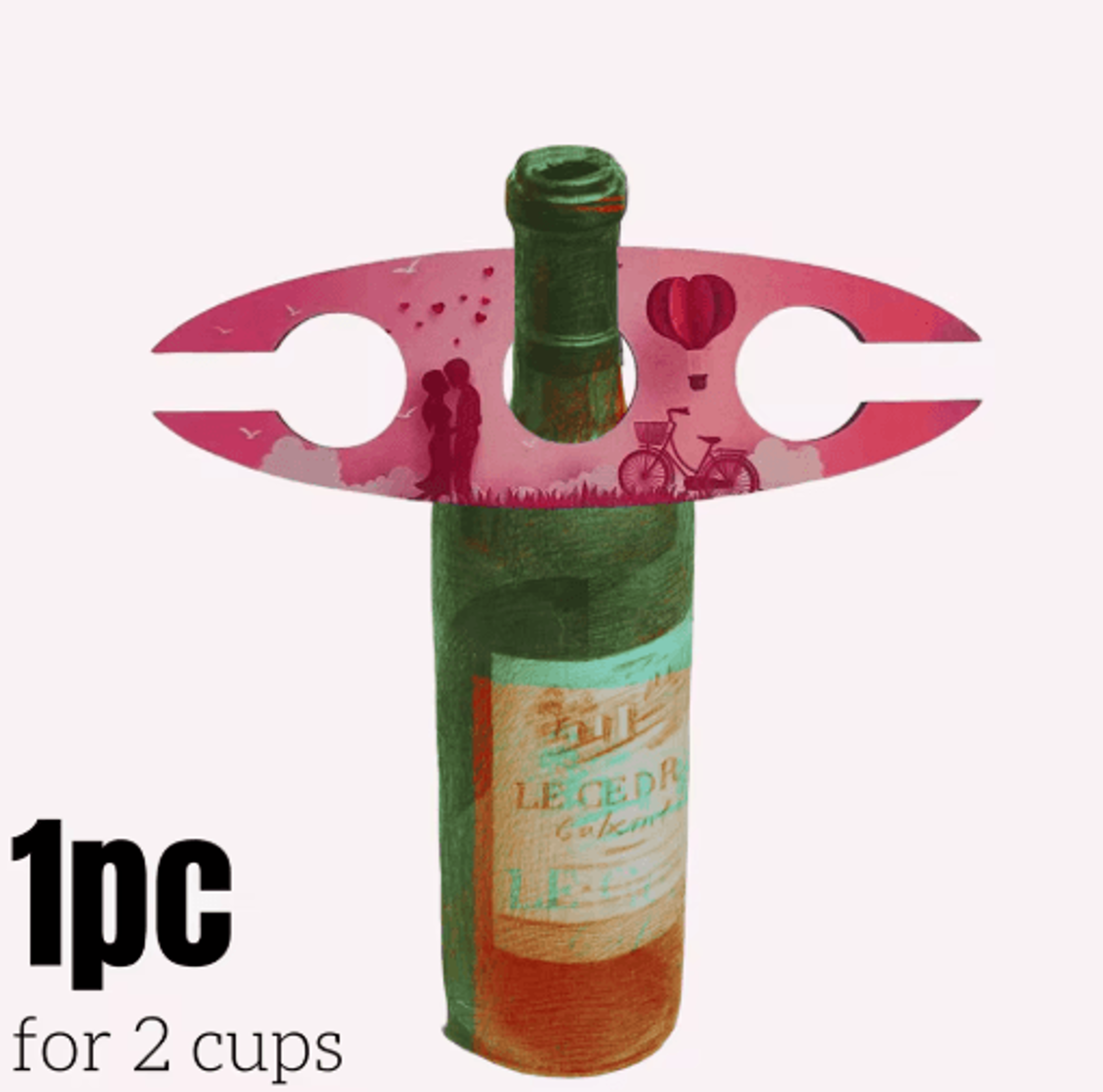 Stackable Wooden Wine Rack  SpaceSaving Bottle  Glass Holder 1