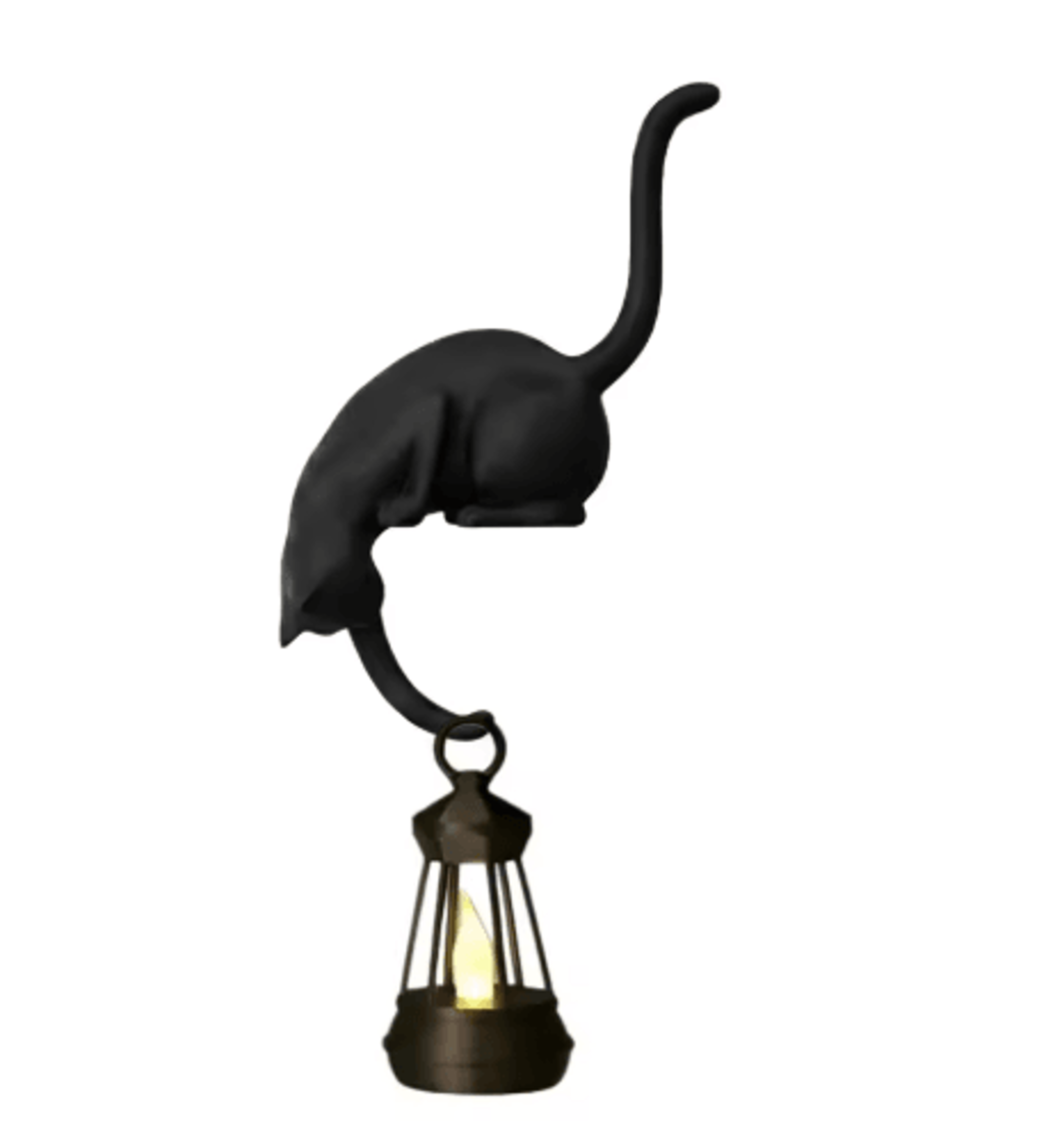 Cute CatShaped Hanging Hook With Light  Decorative Storage Hanger 7