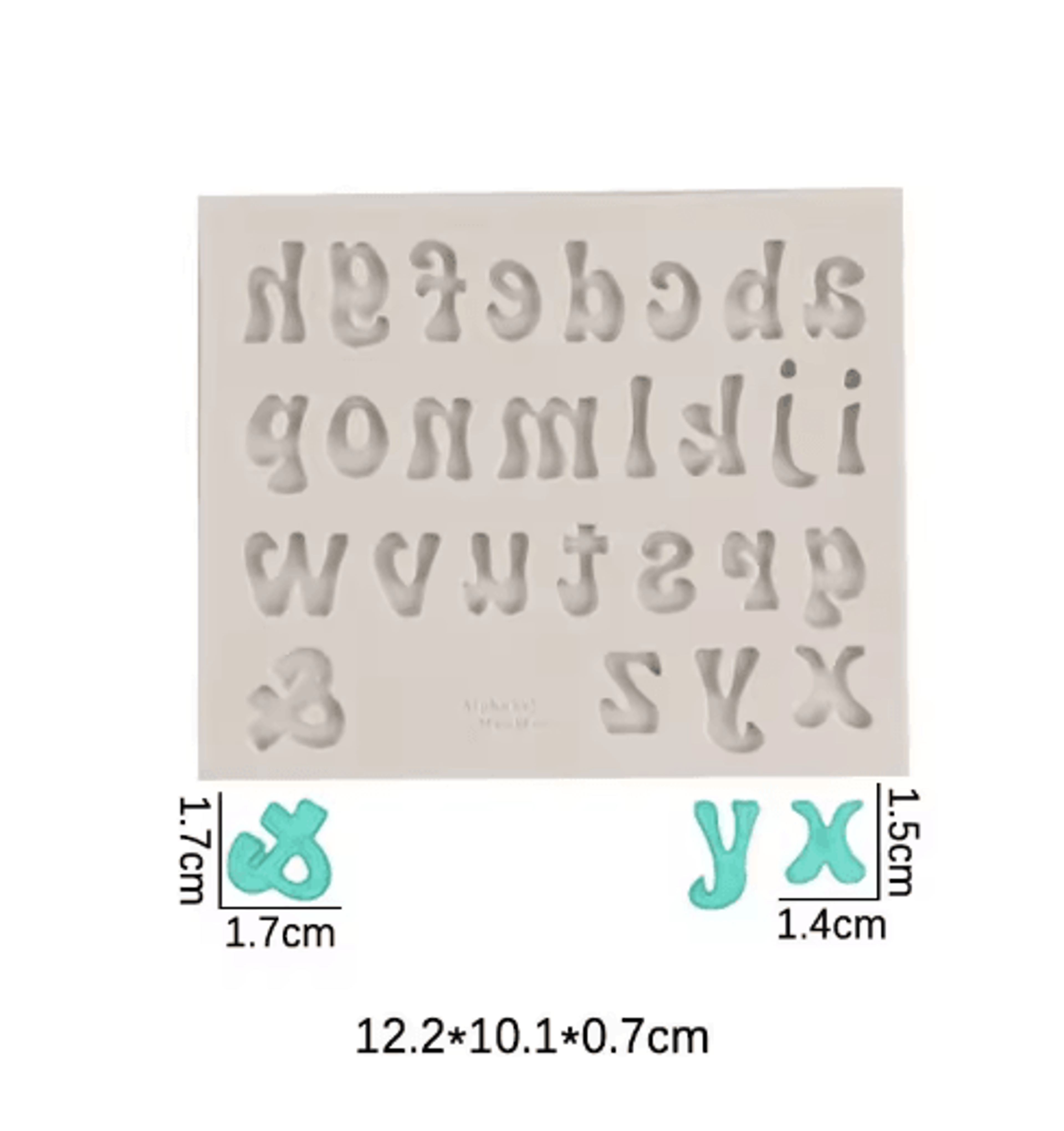Alphanumeric Silicone Mold  Letters  Numbers Cake Decorating Tool 2