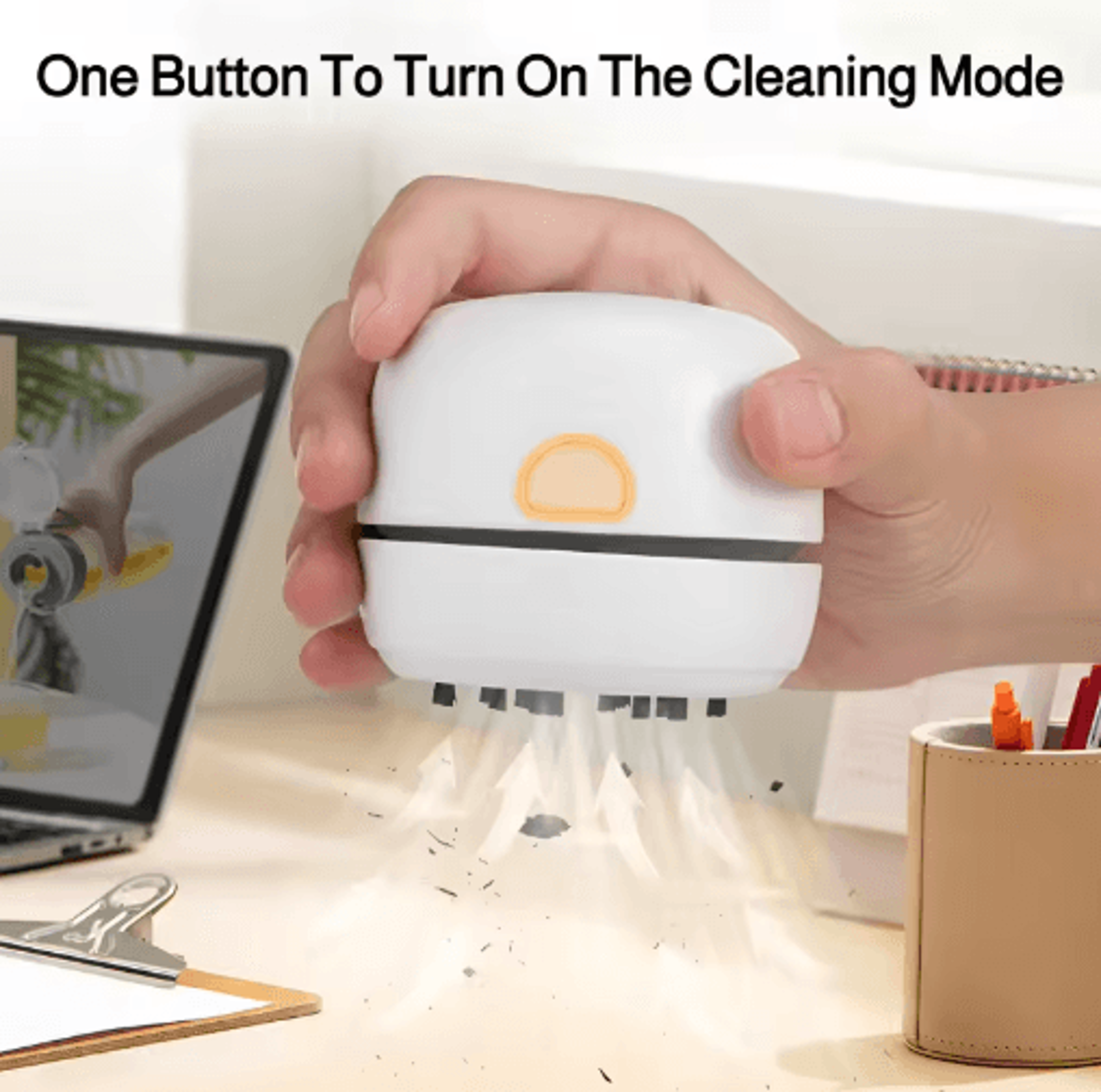 Mini Desktop Vacuum Cleaner  Portable Keyboard  Desk Crumb Cleaner 0