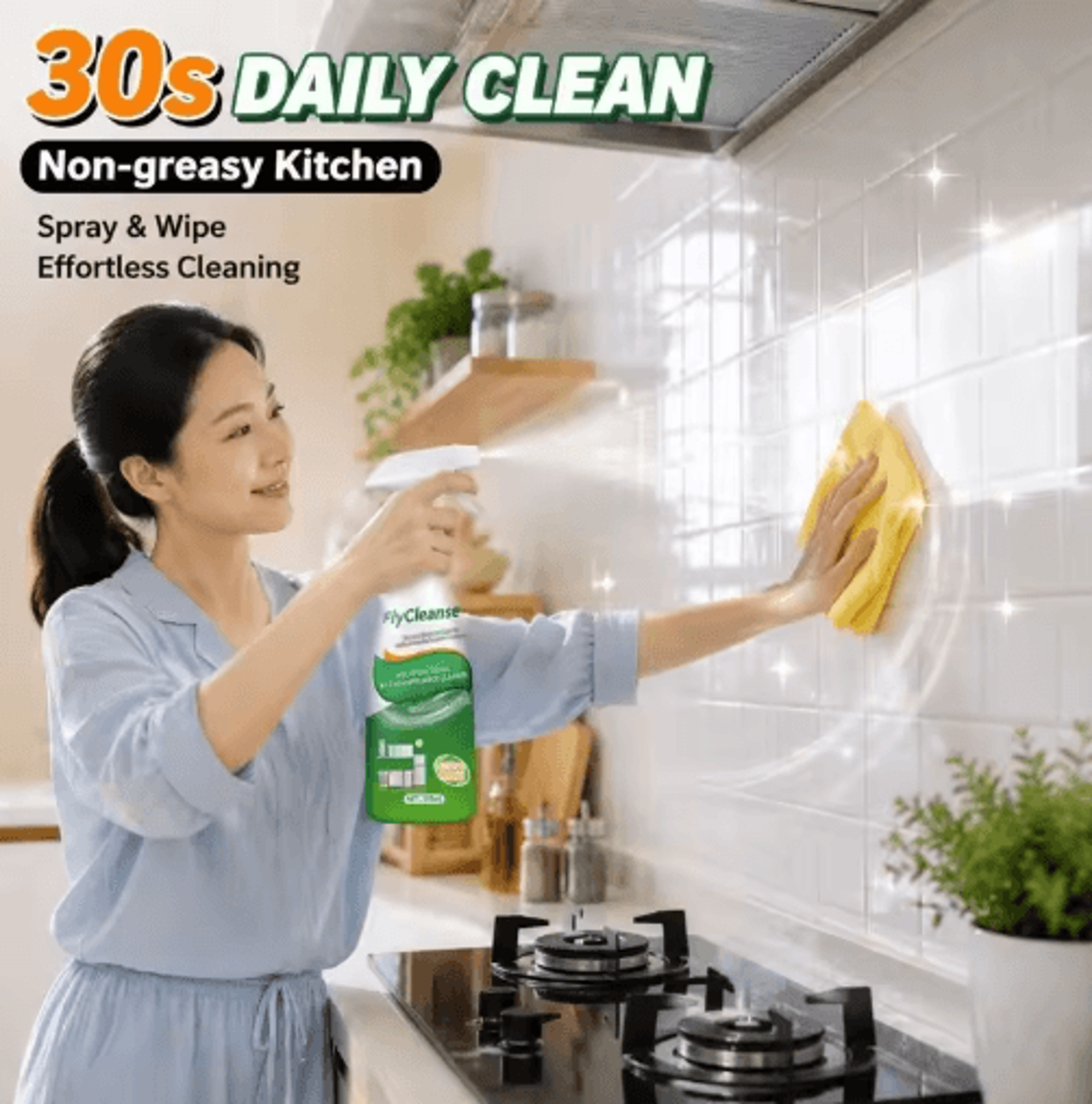 NoRinse Kitchen Appliance Cleaner  Stain  Odor Cleaning Spray 7