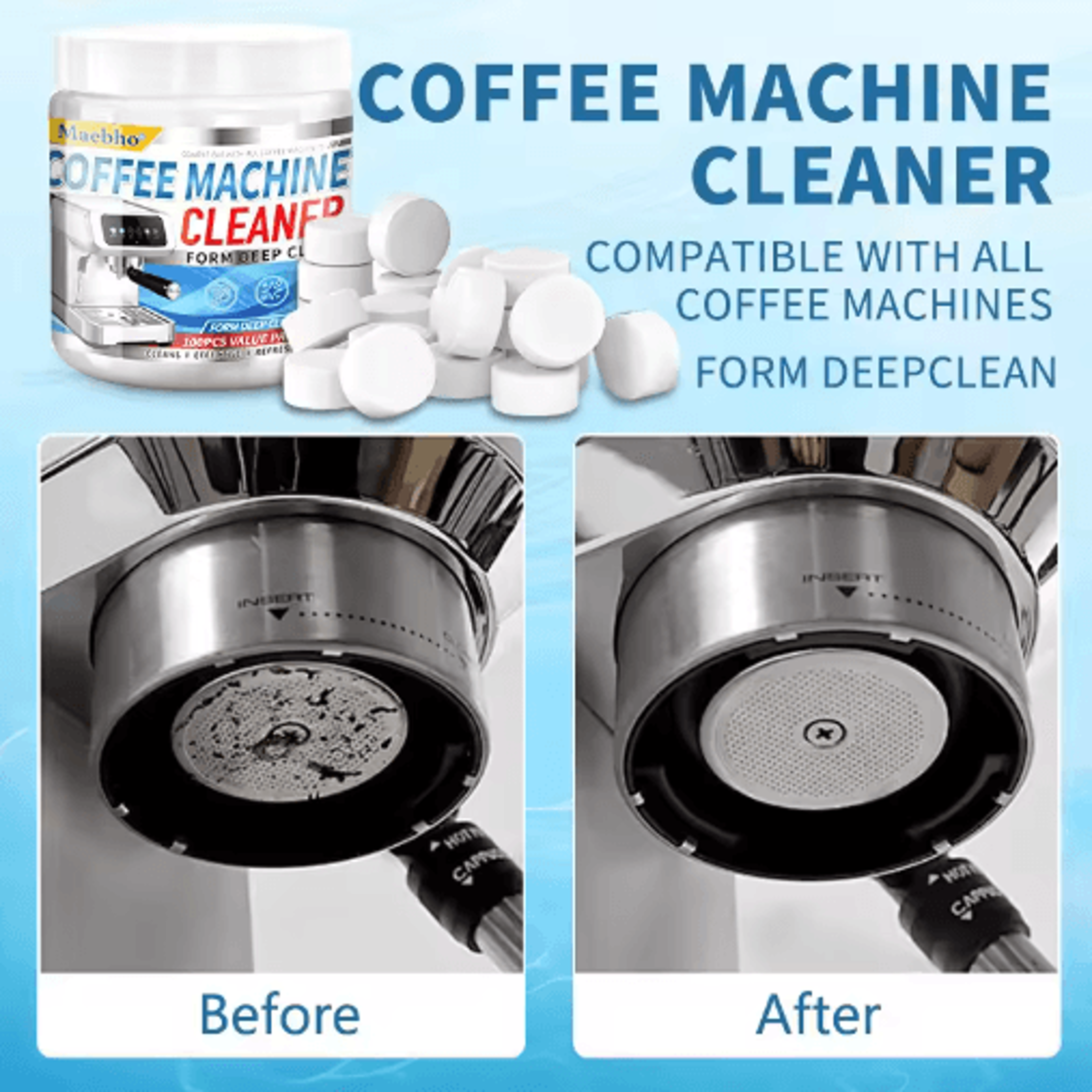Effervescent Coffee Machine Cleaning Tablets  Descaling  Maintenance Cleaner 9