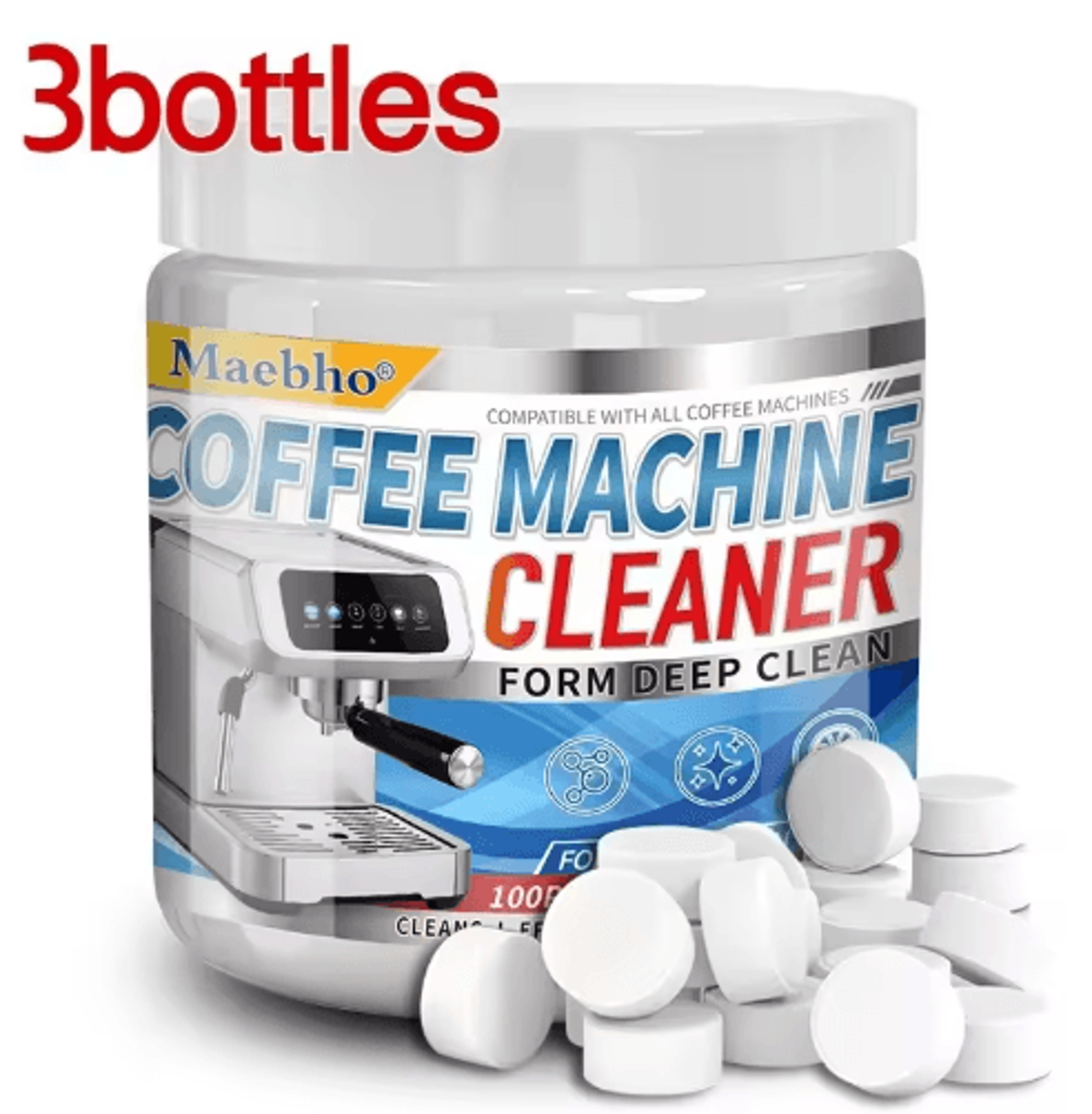 Effervescent Coffee Machine Cleaning Tablets  Descaling  Maintenance Cleaner 2