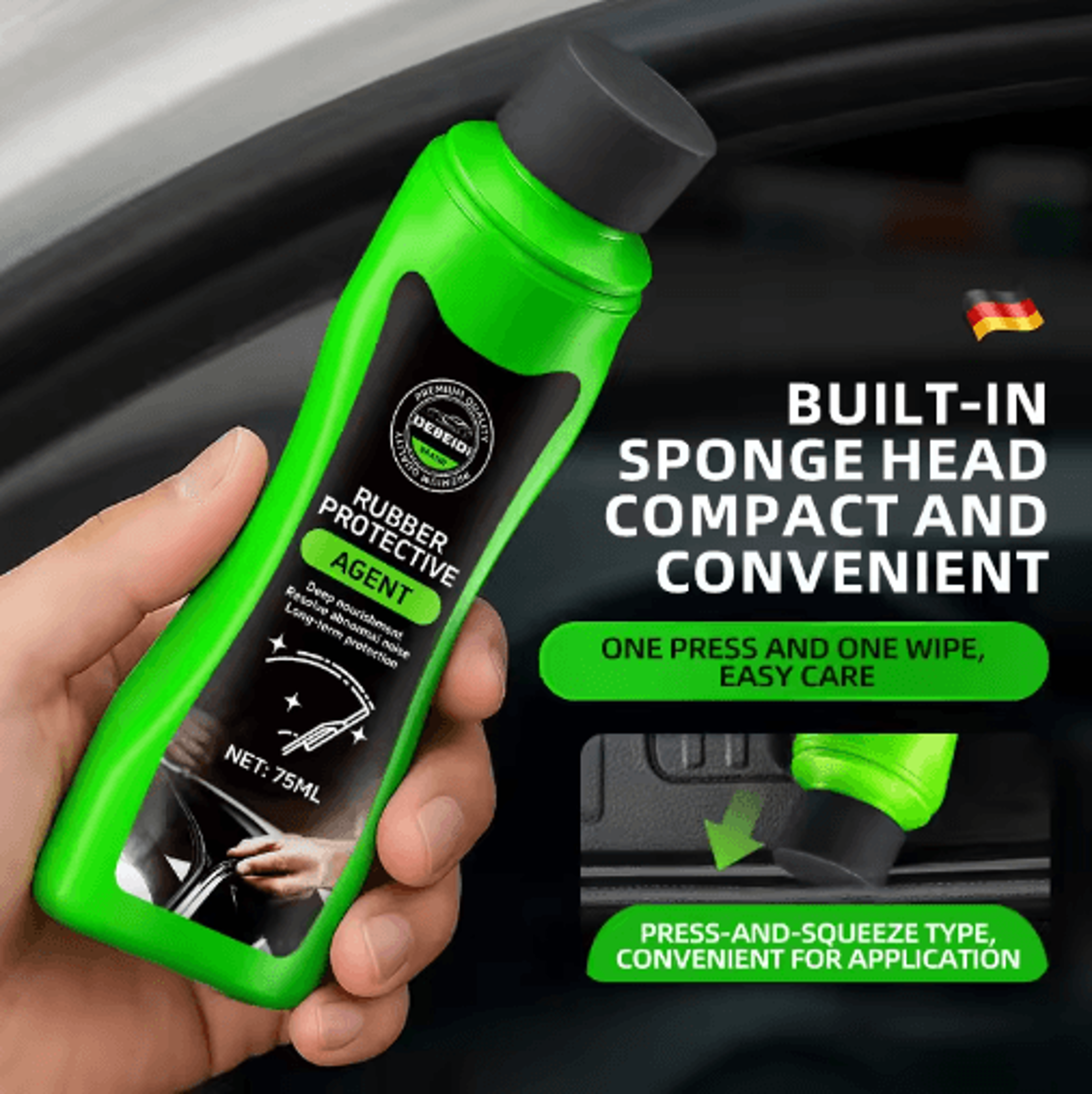 75ml Rubber Seal Conditioner  Car Door  Window Weatherstrip Care 9