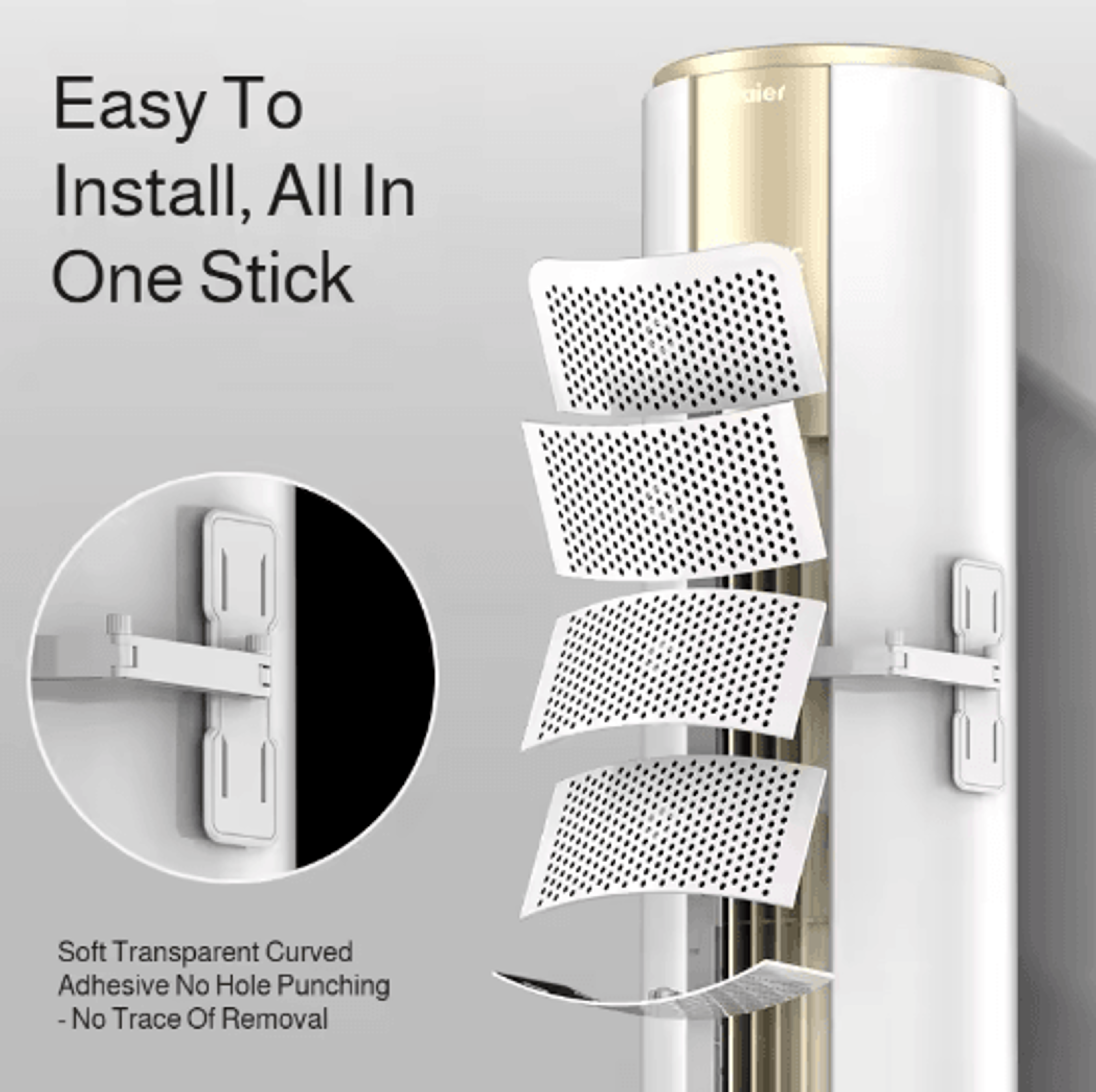 Adjustable Vertical Air Conditioner Wind Deflector With Honeycomb Design 8