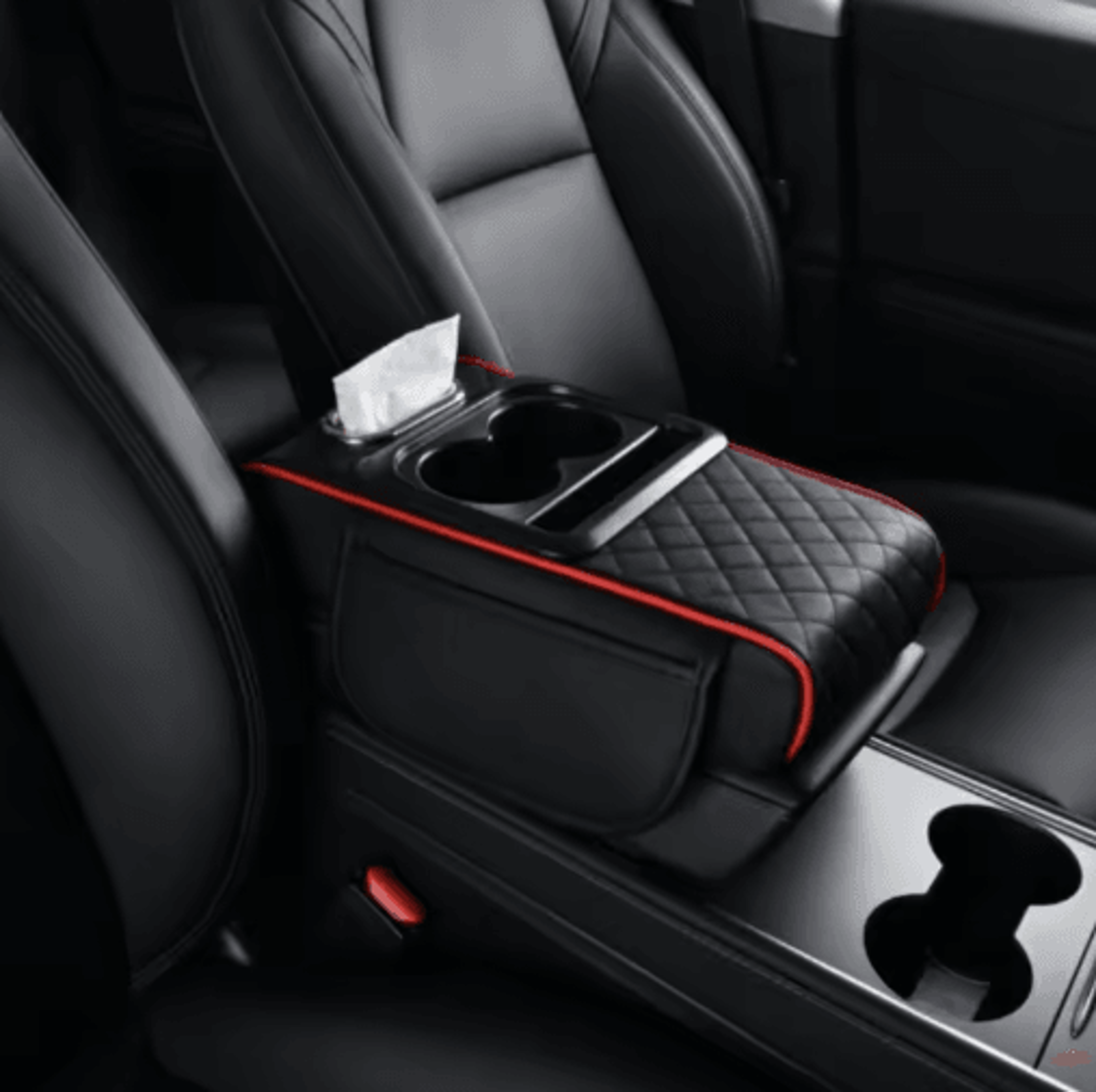 5in1 Car Armrest Cushion With Cup Holder And Storage Organizer 2