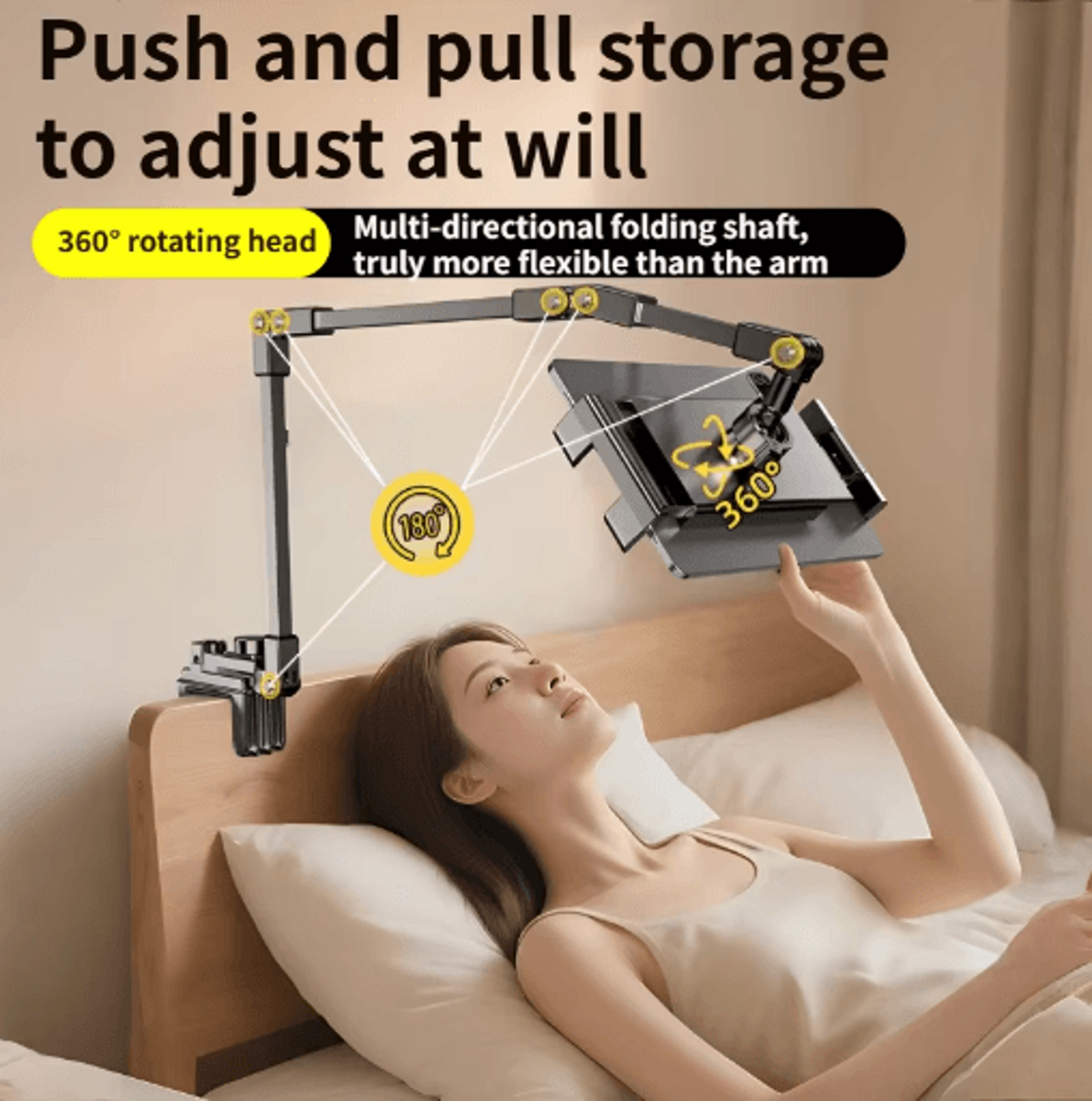 Foldable 360 Adjustable Phone And Tablet Holder Stand 4