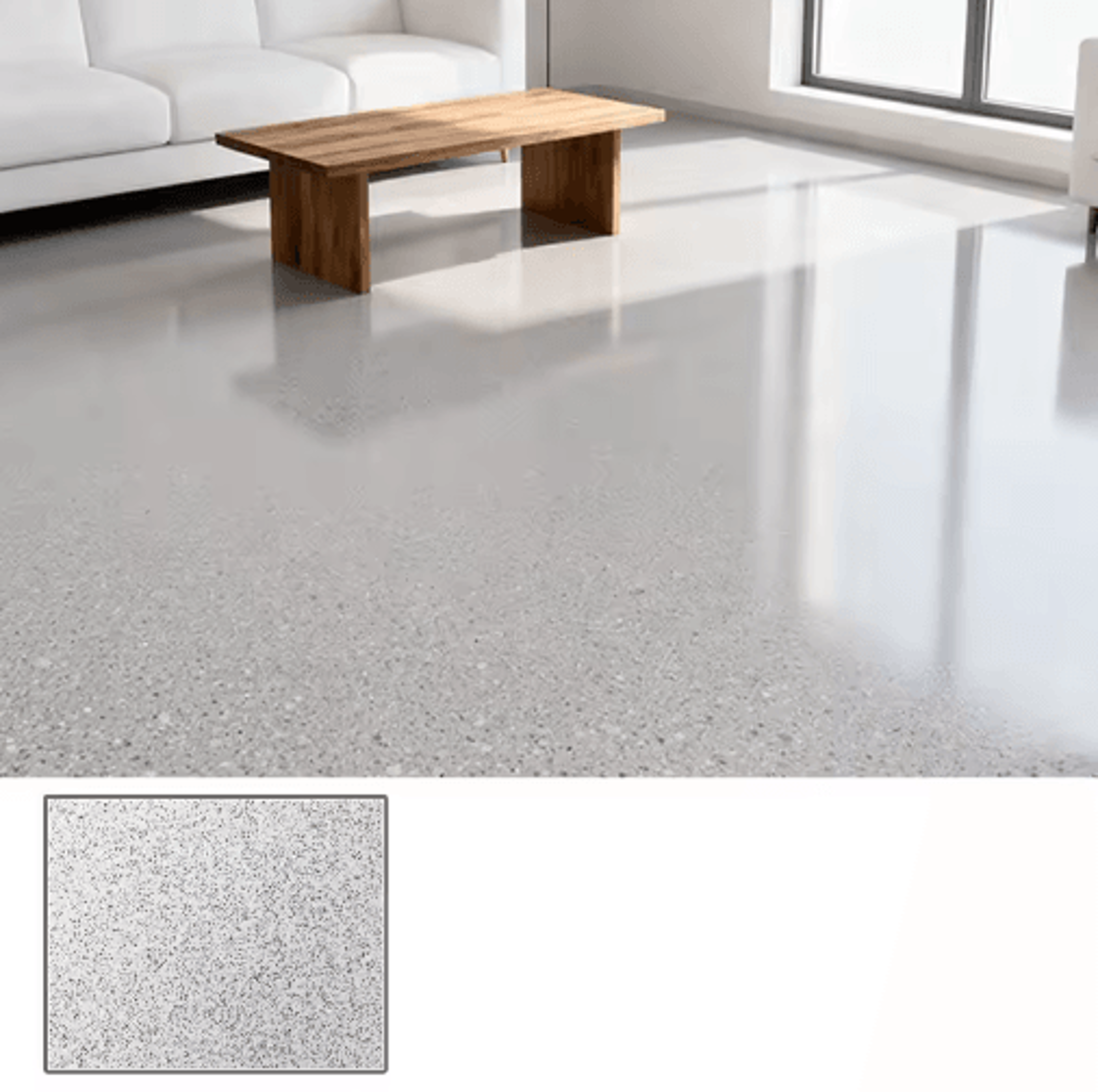 WaterBased Epoxy Floor Paint With Colored Sand Marble Effect 9