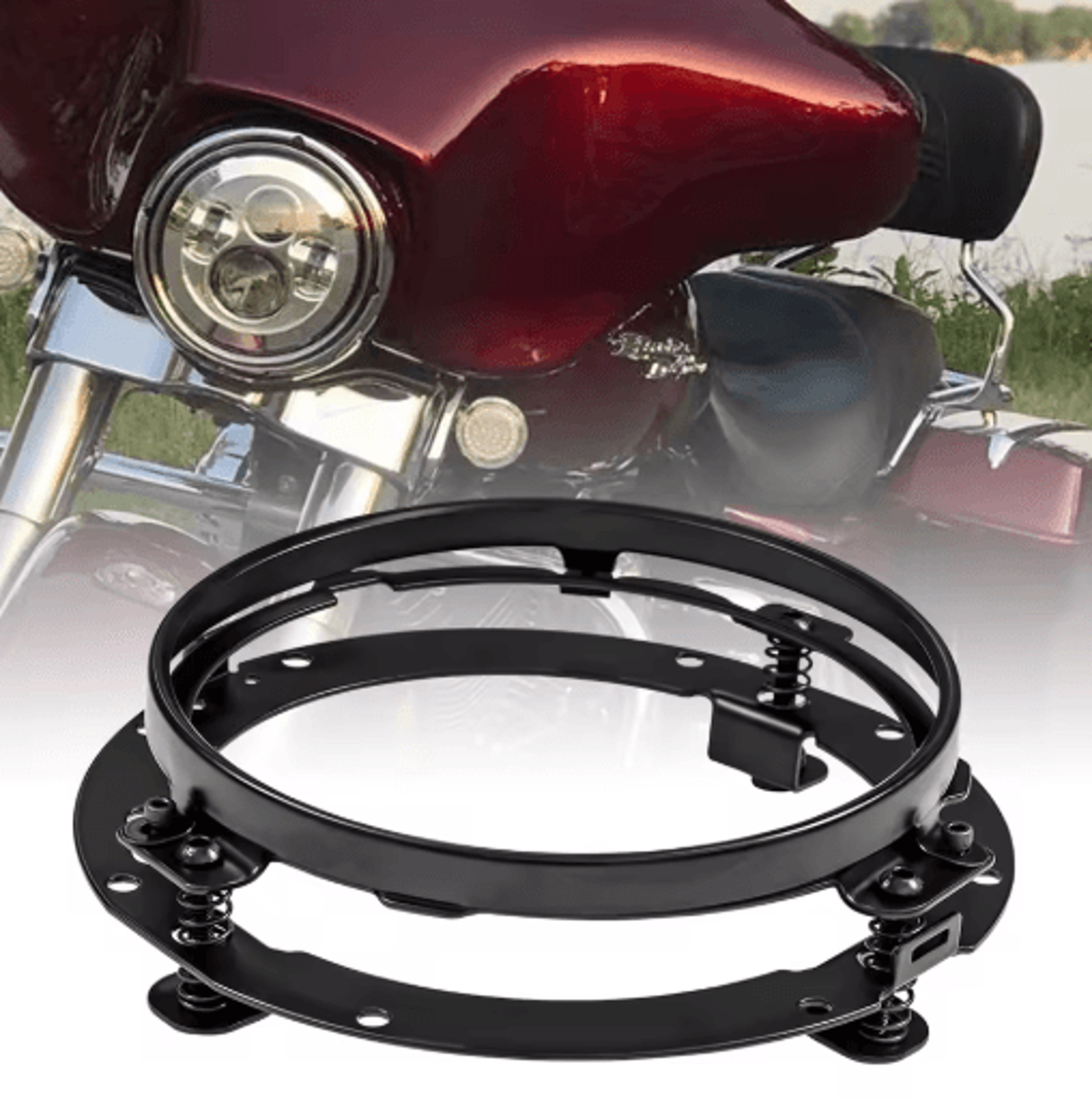 7Inch Round LED Headlight Mounting Bracket Ring For Motorcycle And Jeep 7