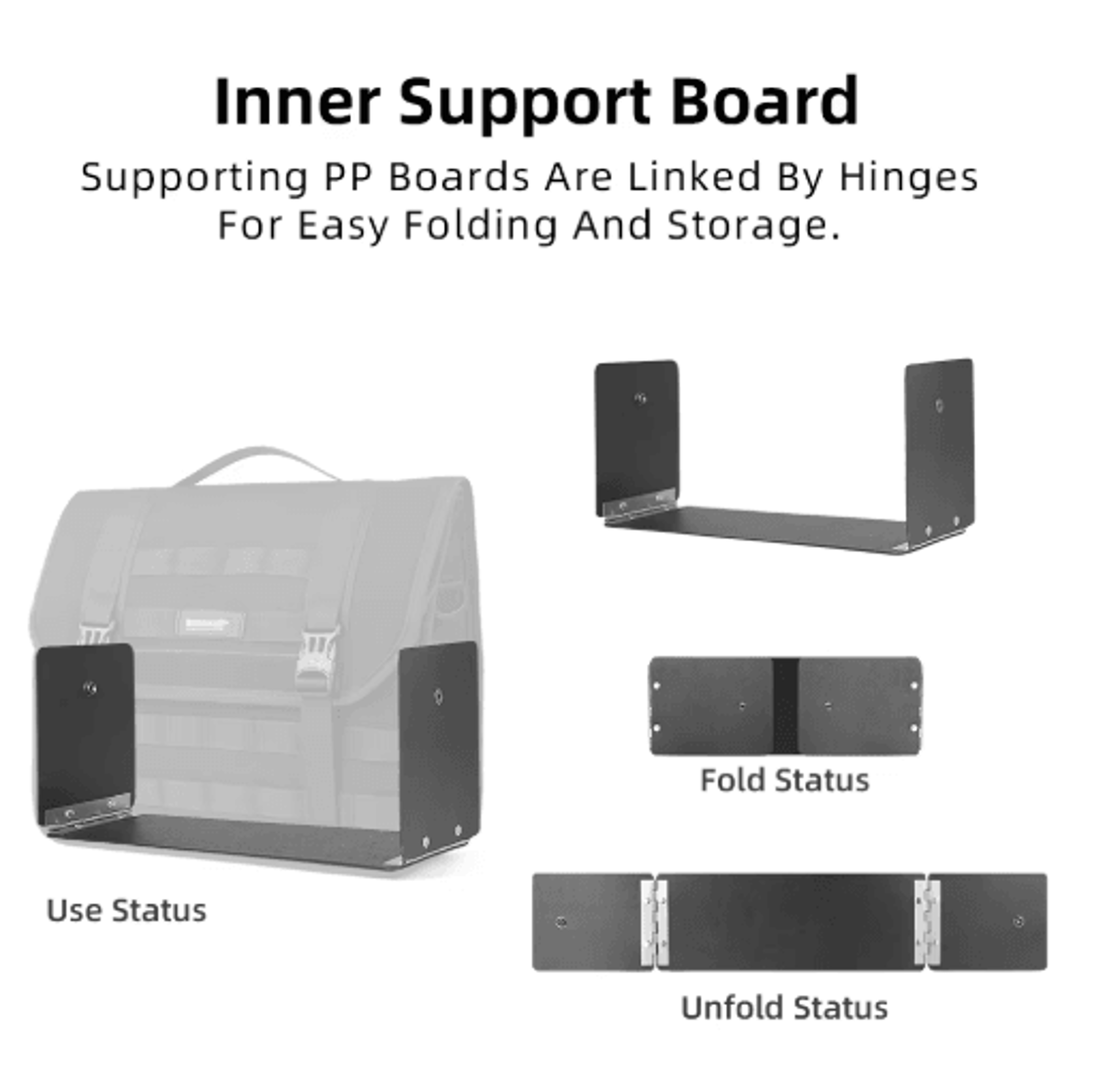 13L Waterproof Motorcycle Side Bag With Quick Release And Support Board 4