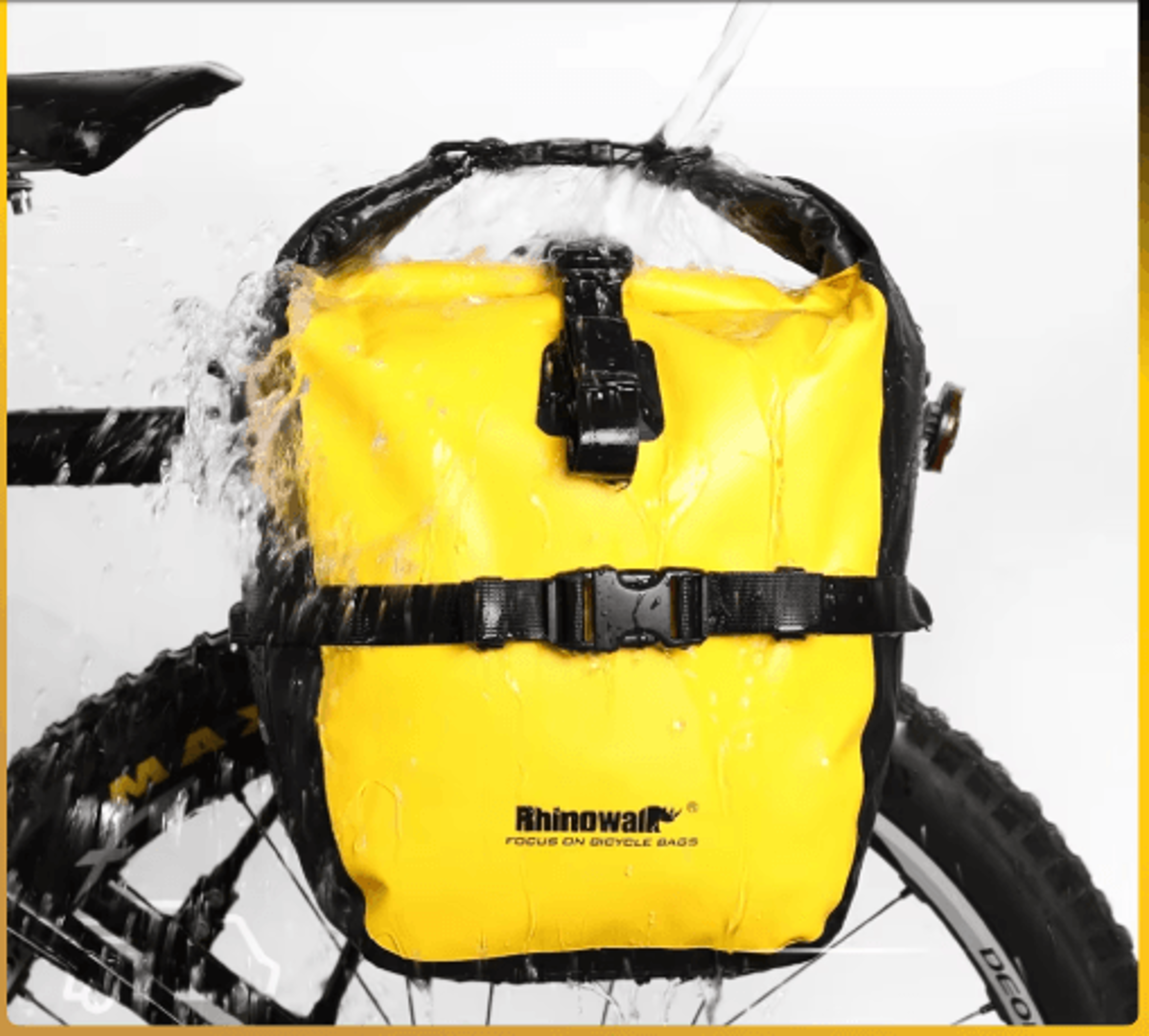 20l waterproof bicycle pannier bag – large capacity cycling travel storage