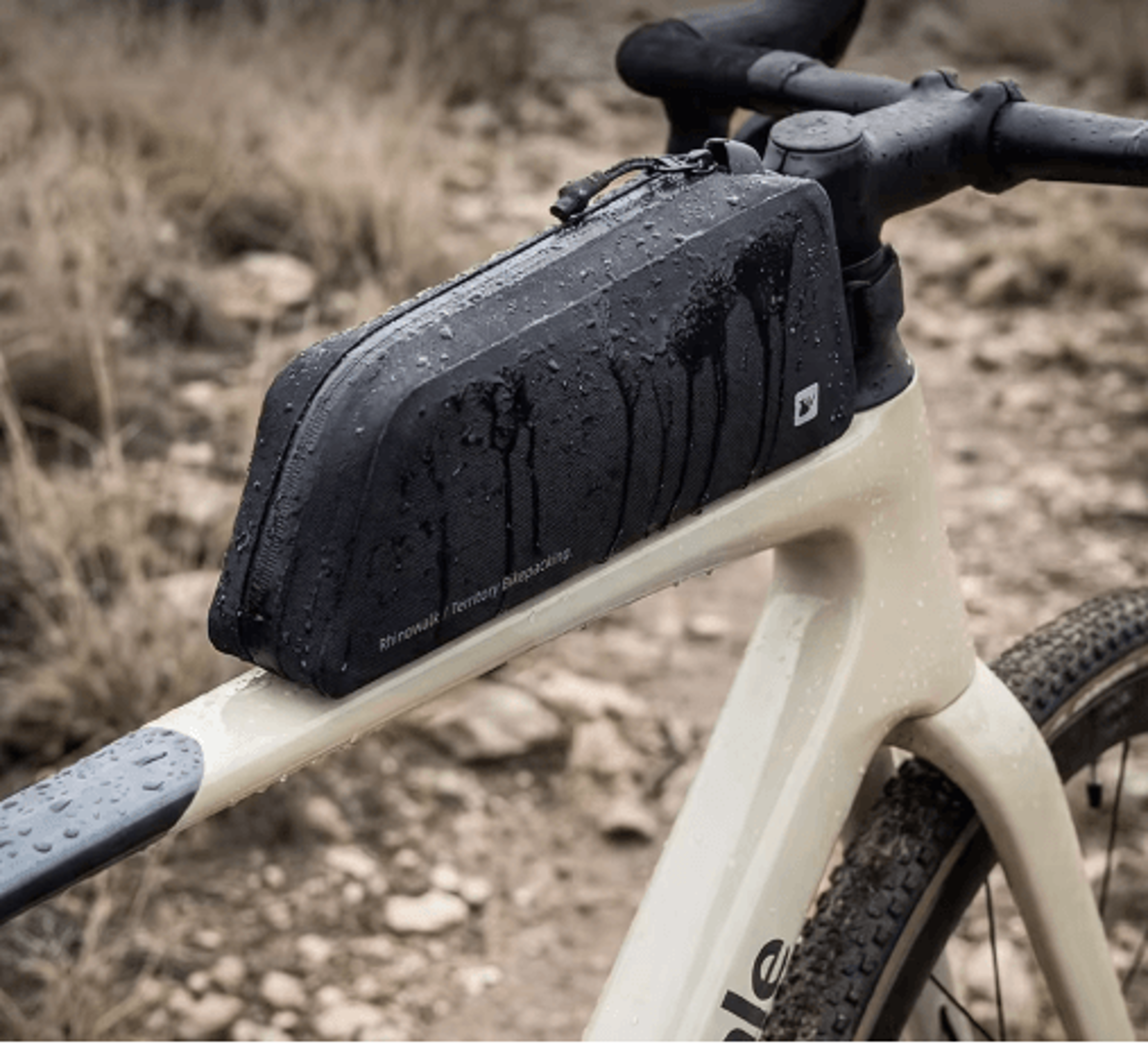 1l waterproof bike top tube bag compact cycling frame & phone storage
