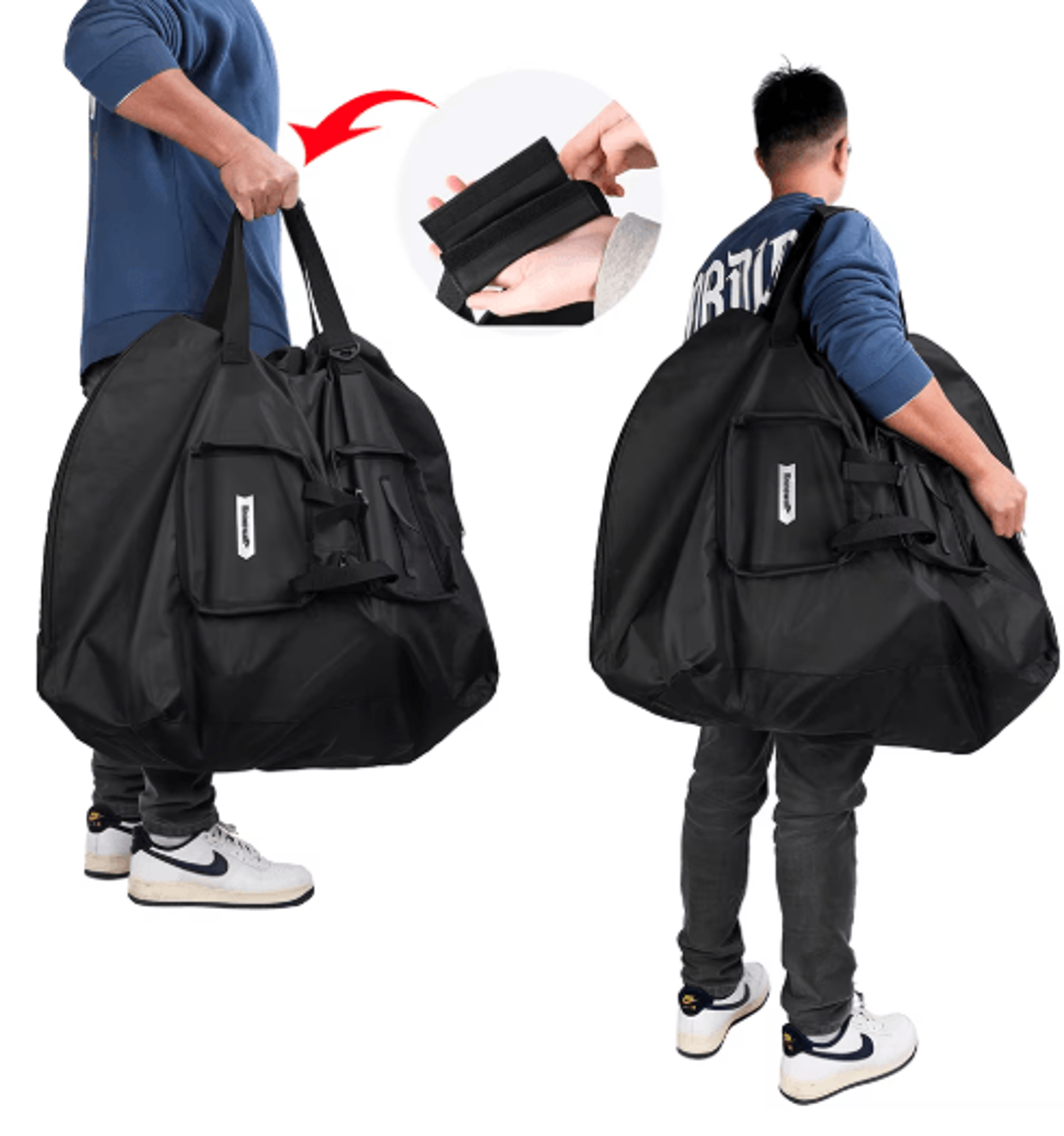 folding bike carry bag portable storage for 14–20 inch bicycles
