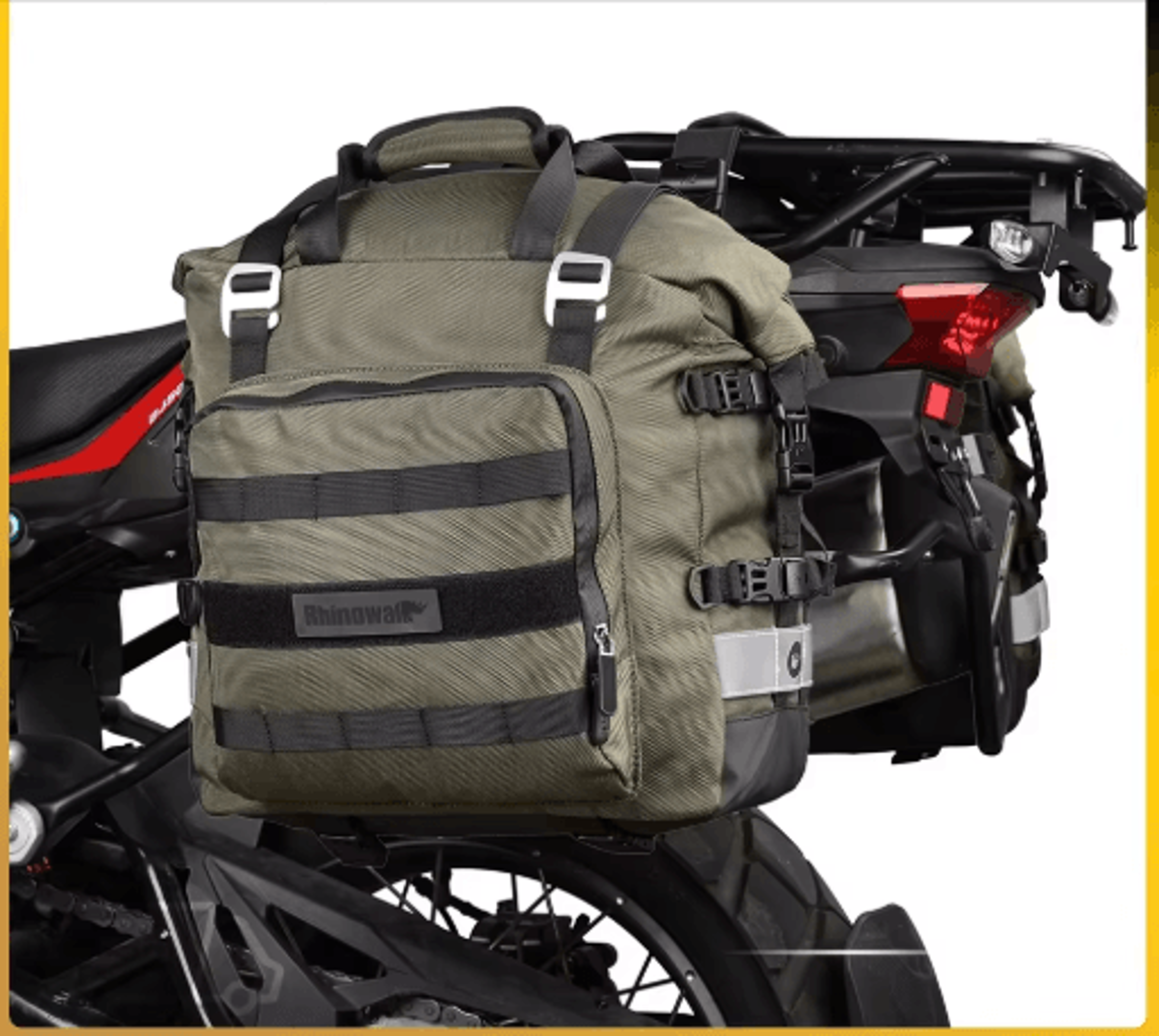waterproof motorcycle saddlebag – 20l–30l side luggage with removable dry bag