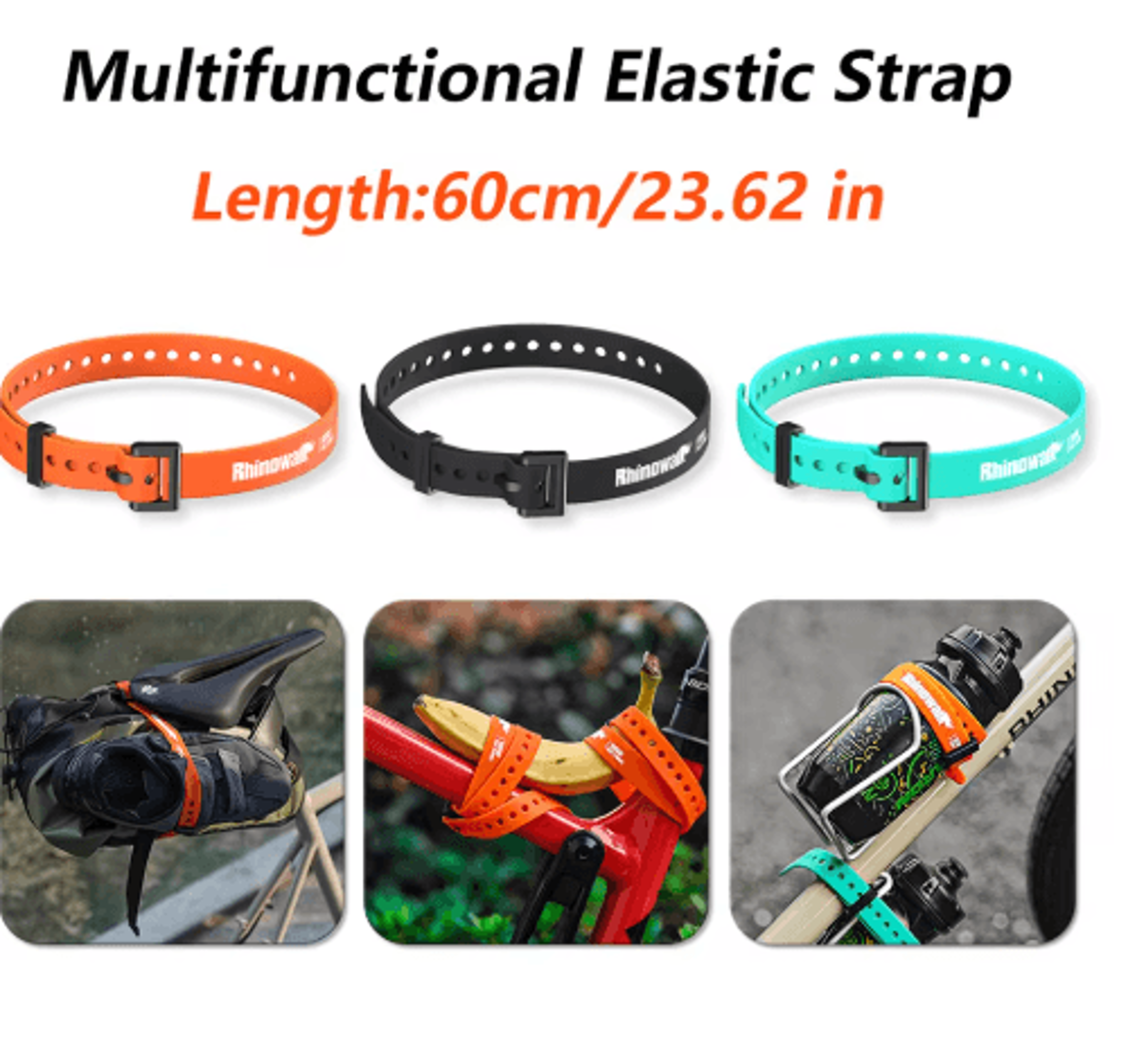 tpu elastic bike strap – flexible cycling & motorcycle gear securing band