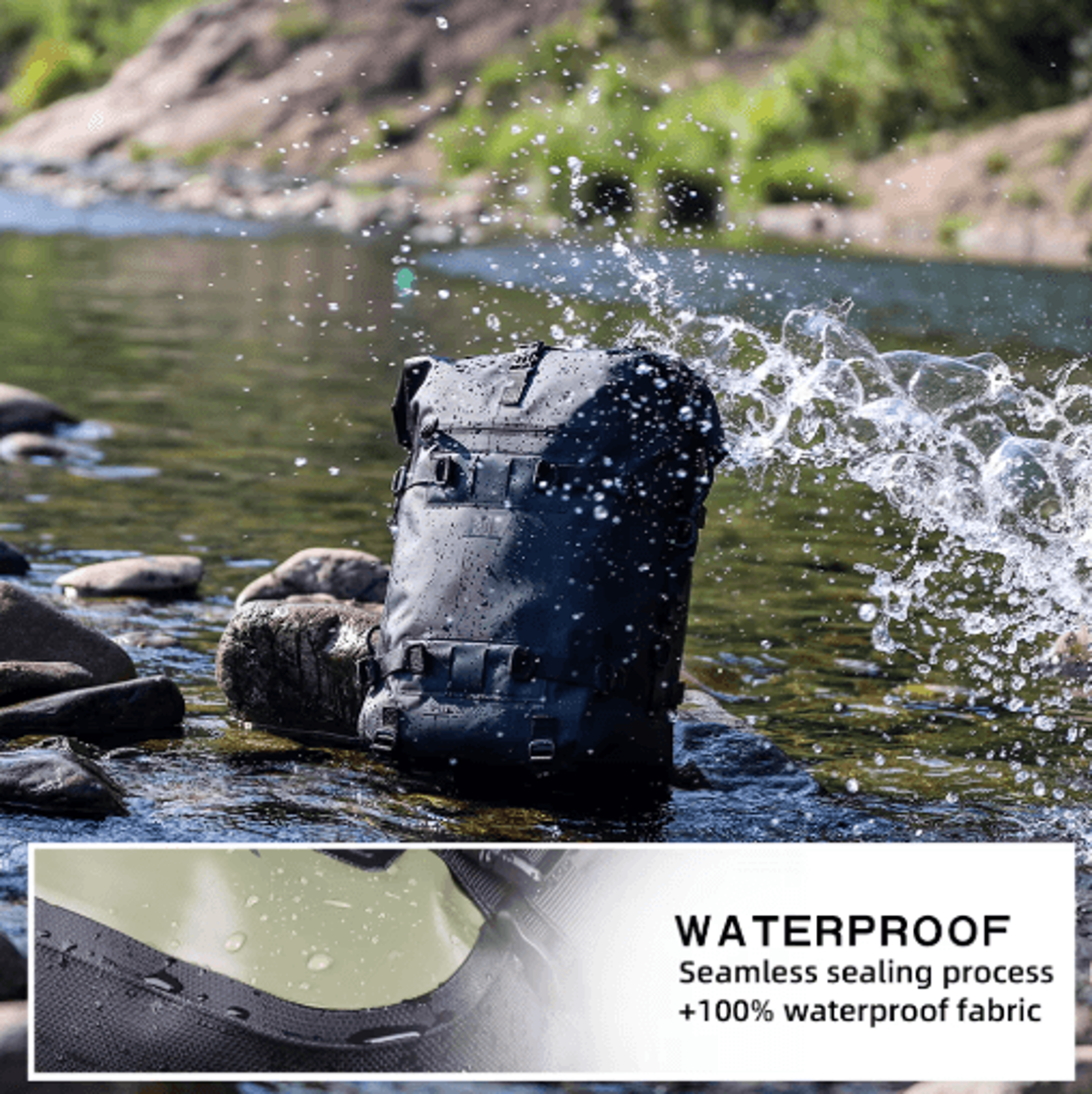 waterproof motorcycle backpack – 8l/15l/30l tail bag & travel storage