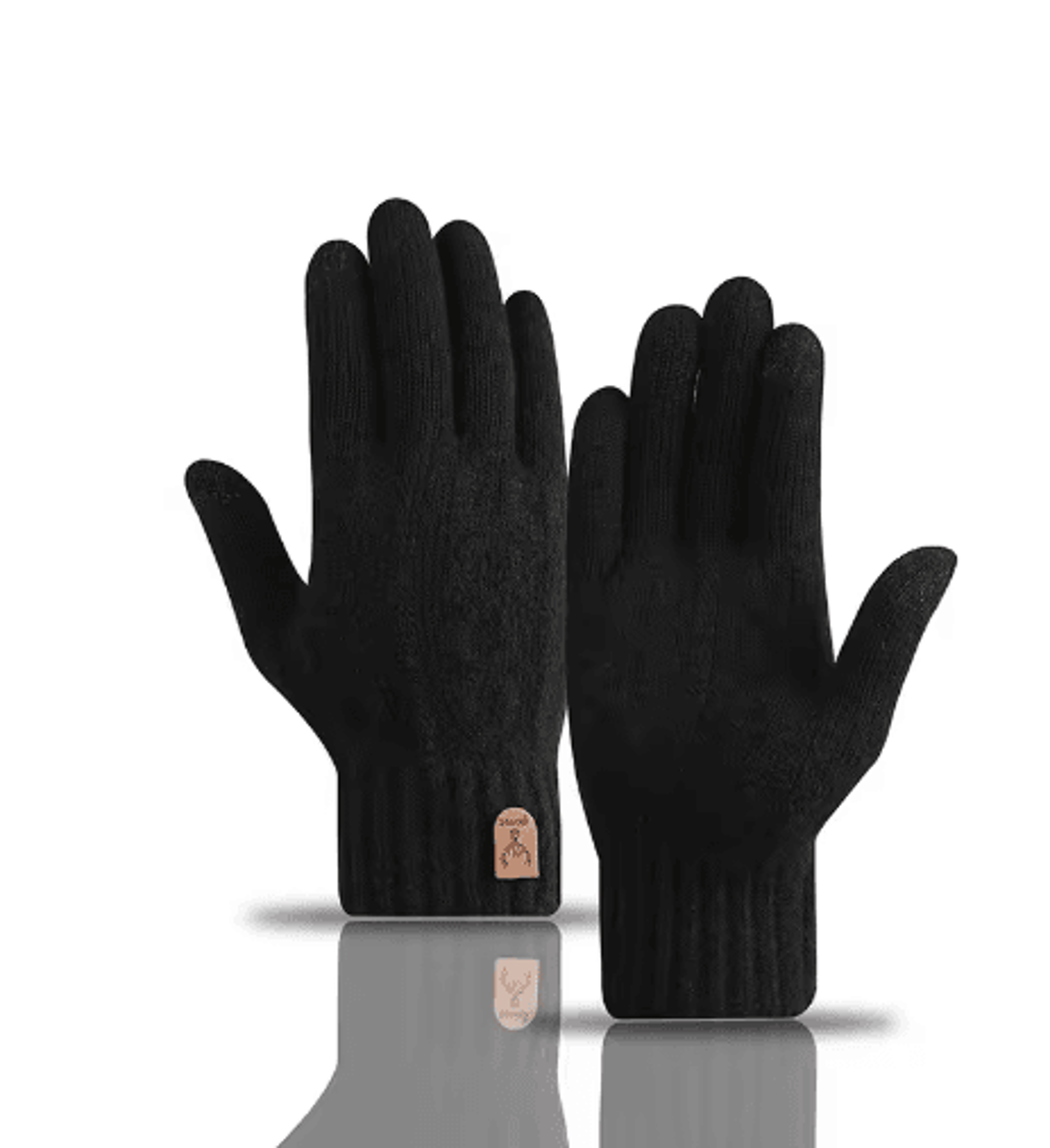 Mens Thermal Touchscreen Gloves  Thick VelvetLined Knitted Winter Gloves 3