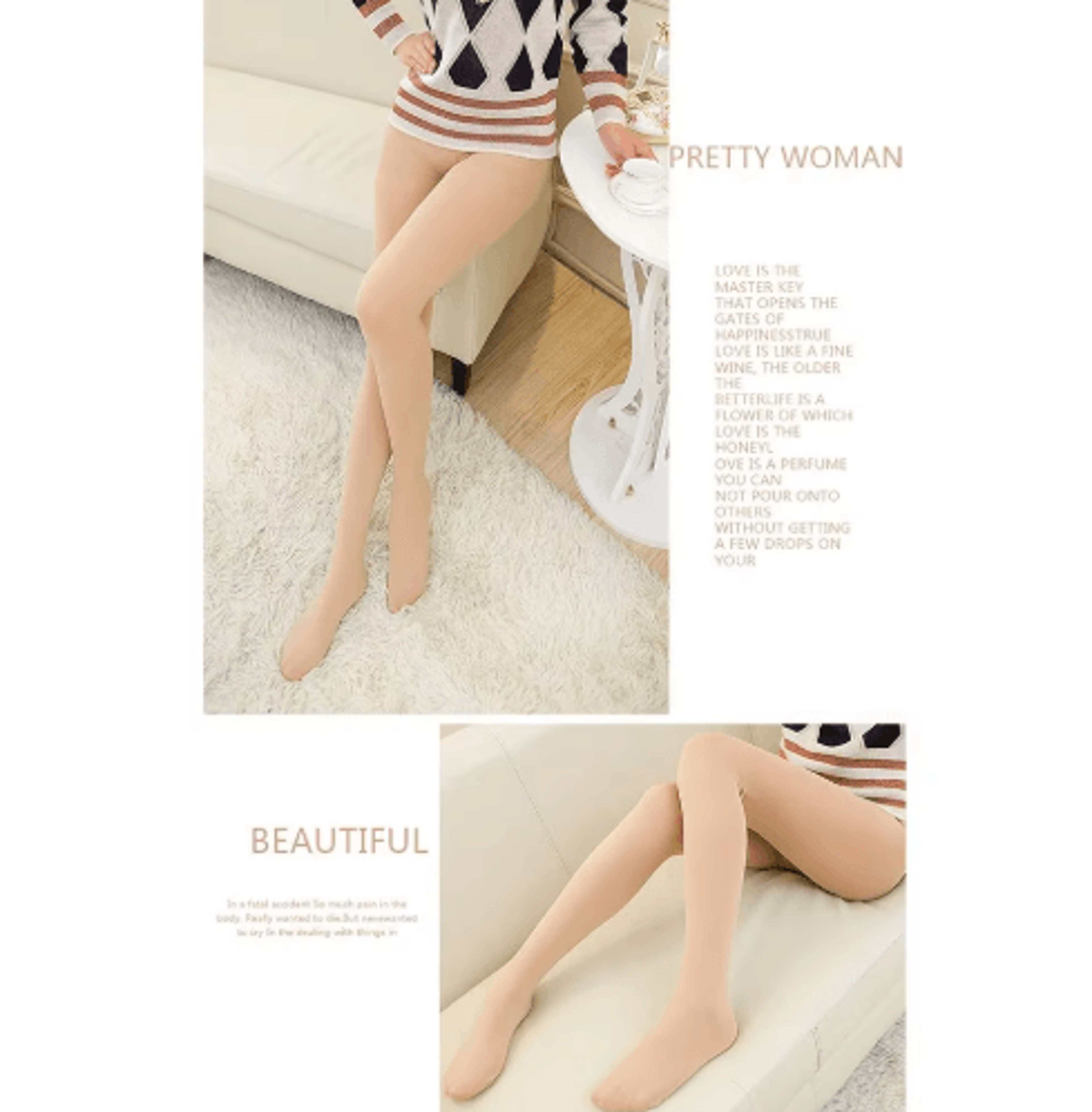 Womens FleeceLined Thermal Tights  Thick Warm Winter Pantyhose 11