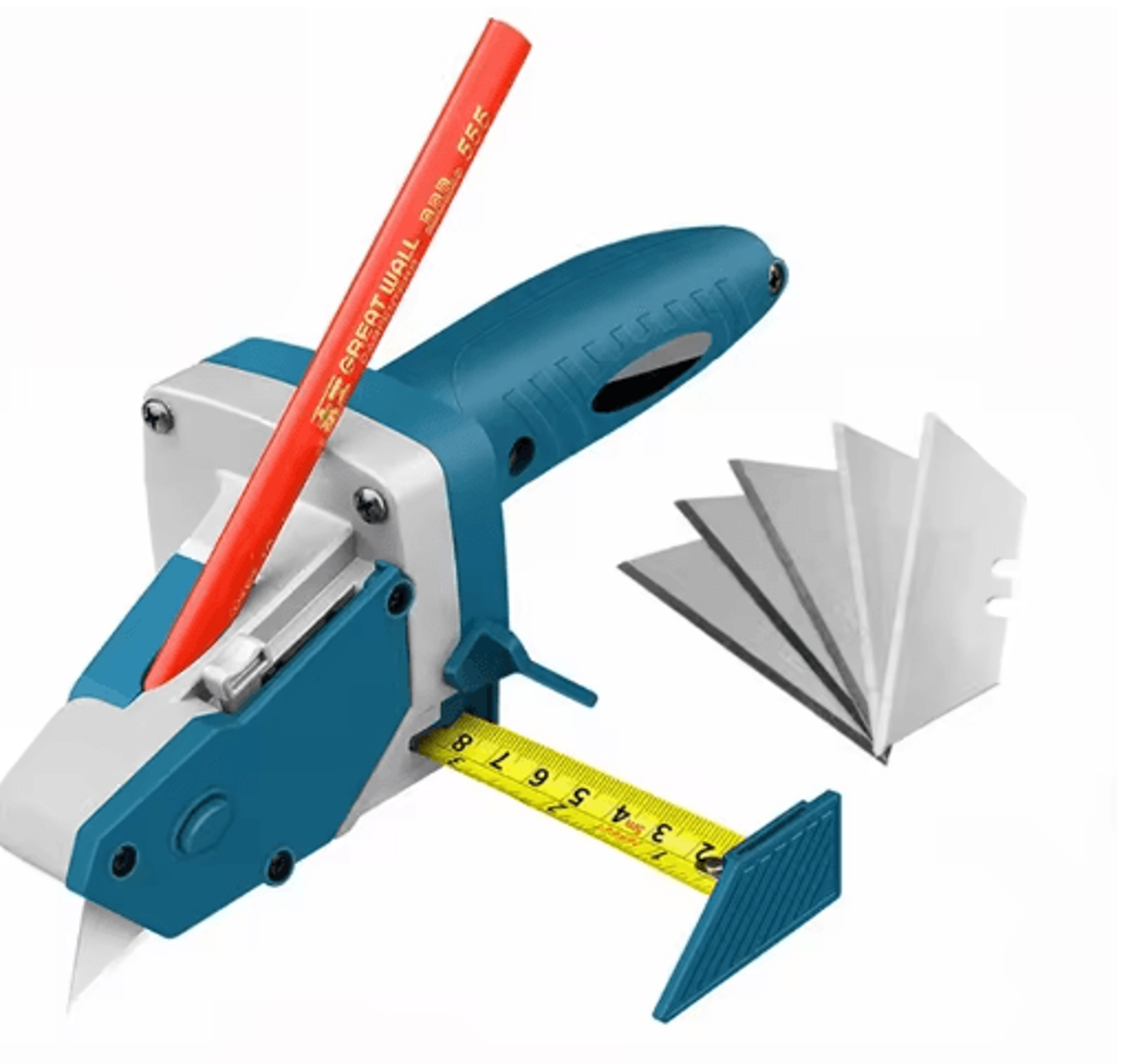 Drywall Cutting Tool With 5M Tape Measure  Precision Plasterboard Edger  Scriber 1