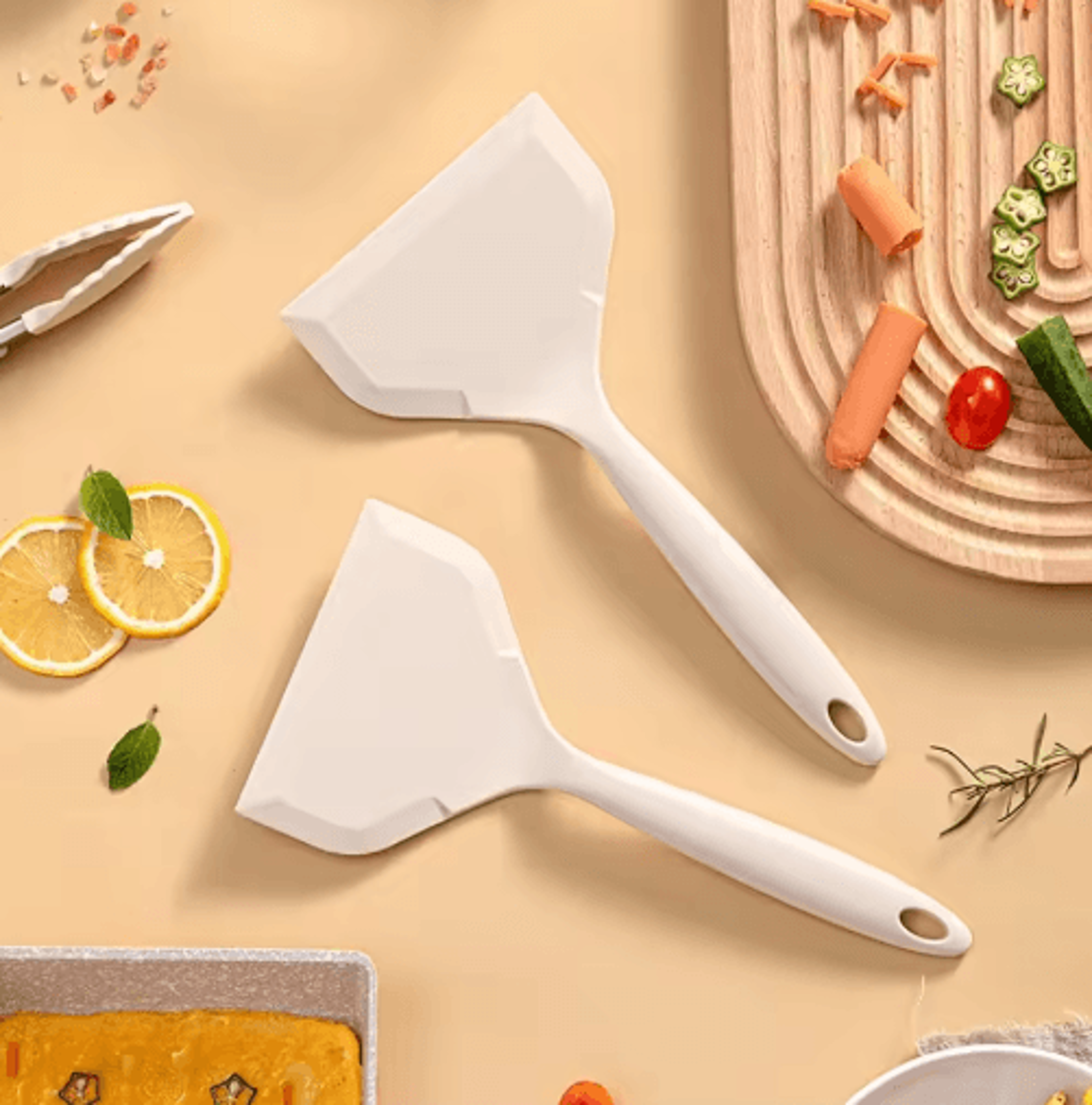 heat-resistant silicone spatula – nonstick cooking & baking tool