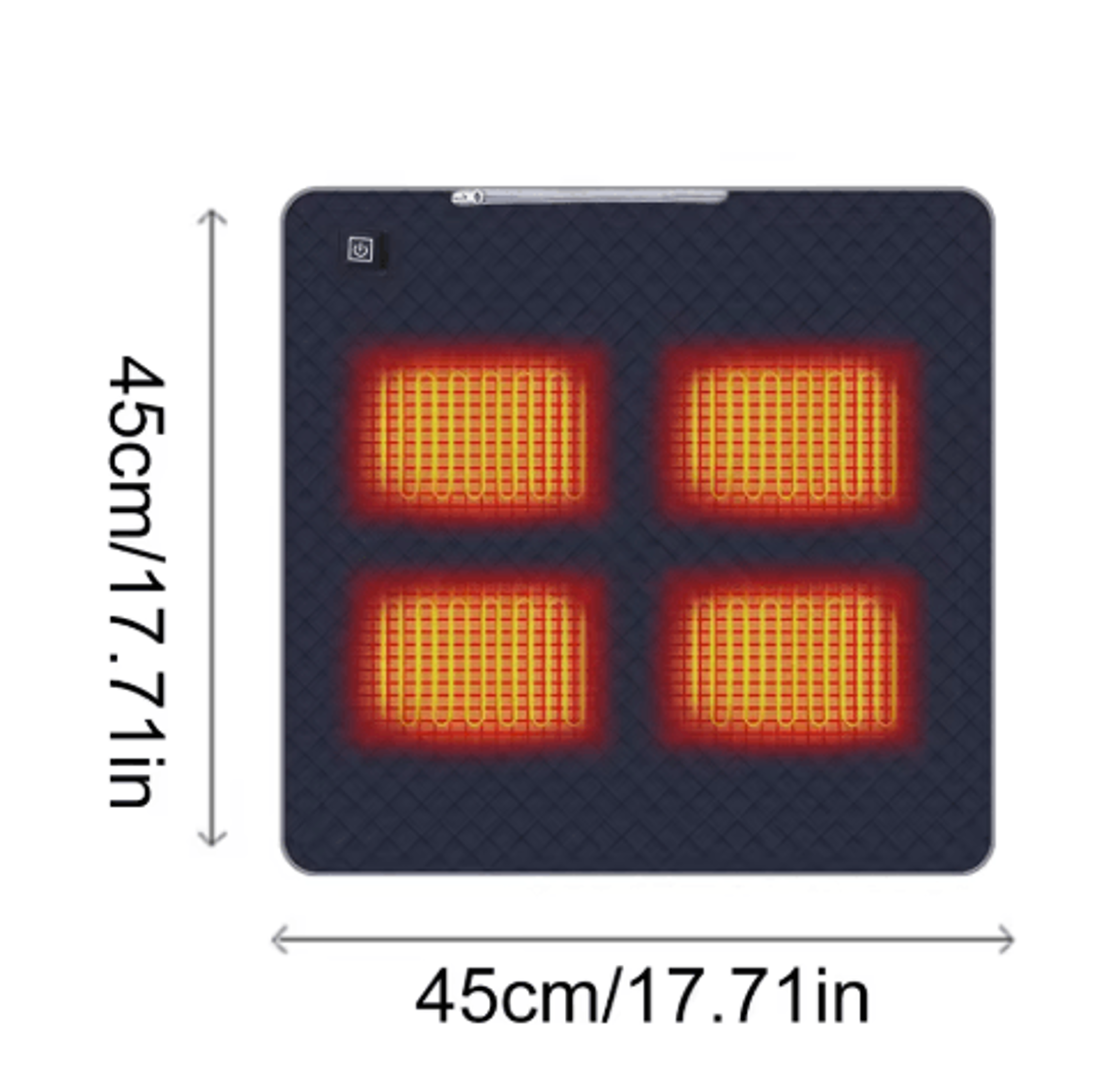 5V USB Electric Heating Pad  3Level Warm Camping Cushion 1
