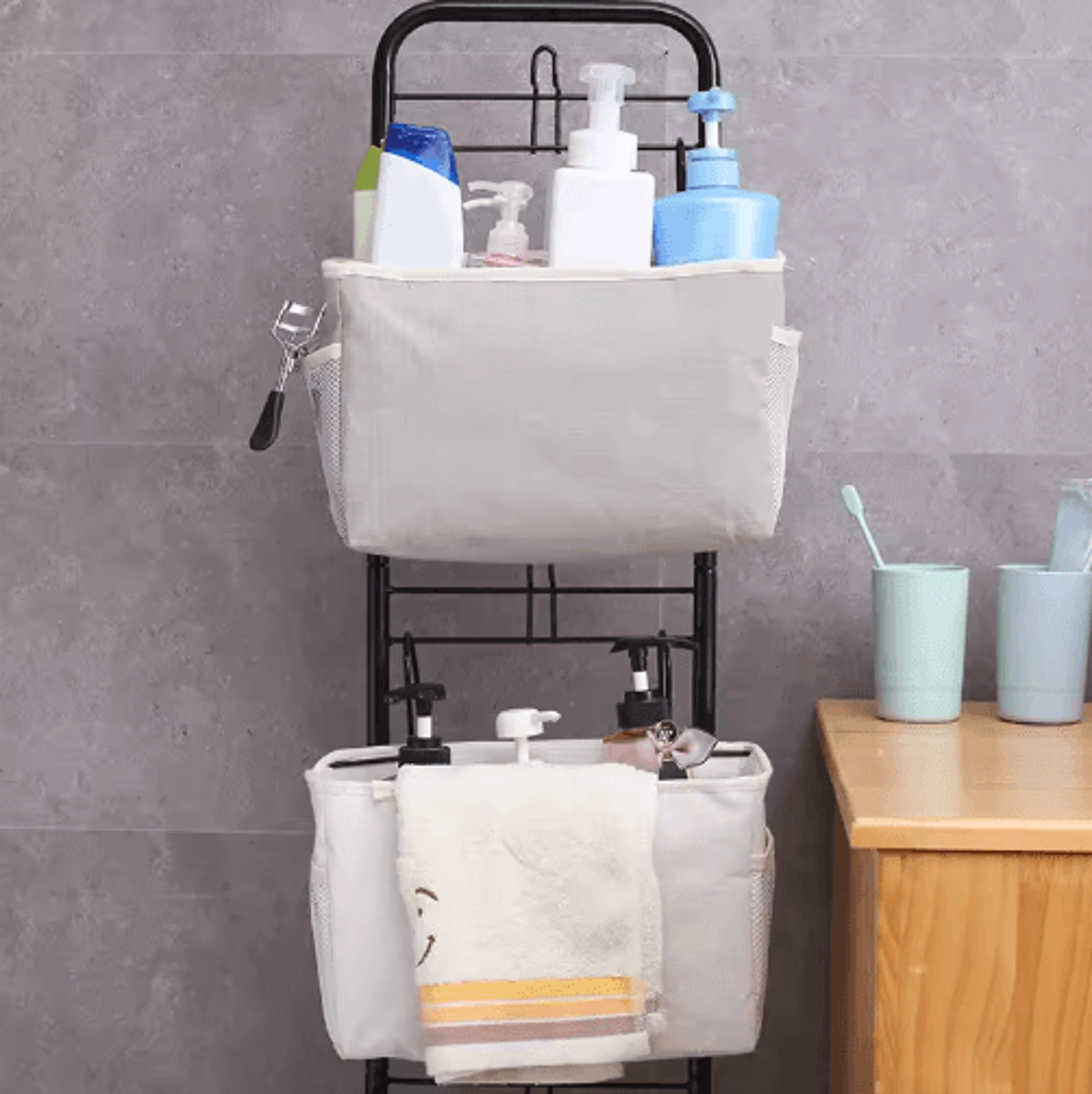 Bedside Hanging Storage Bag  Multifunctional Sofa Organizer 6
